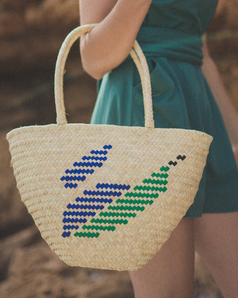 Sea Leaves Capazo Bag