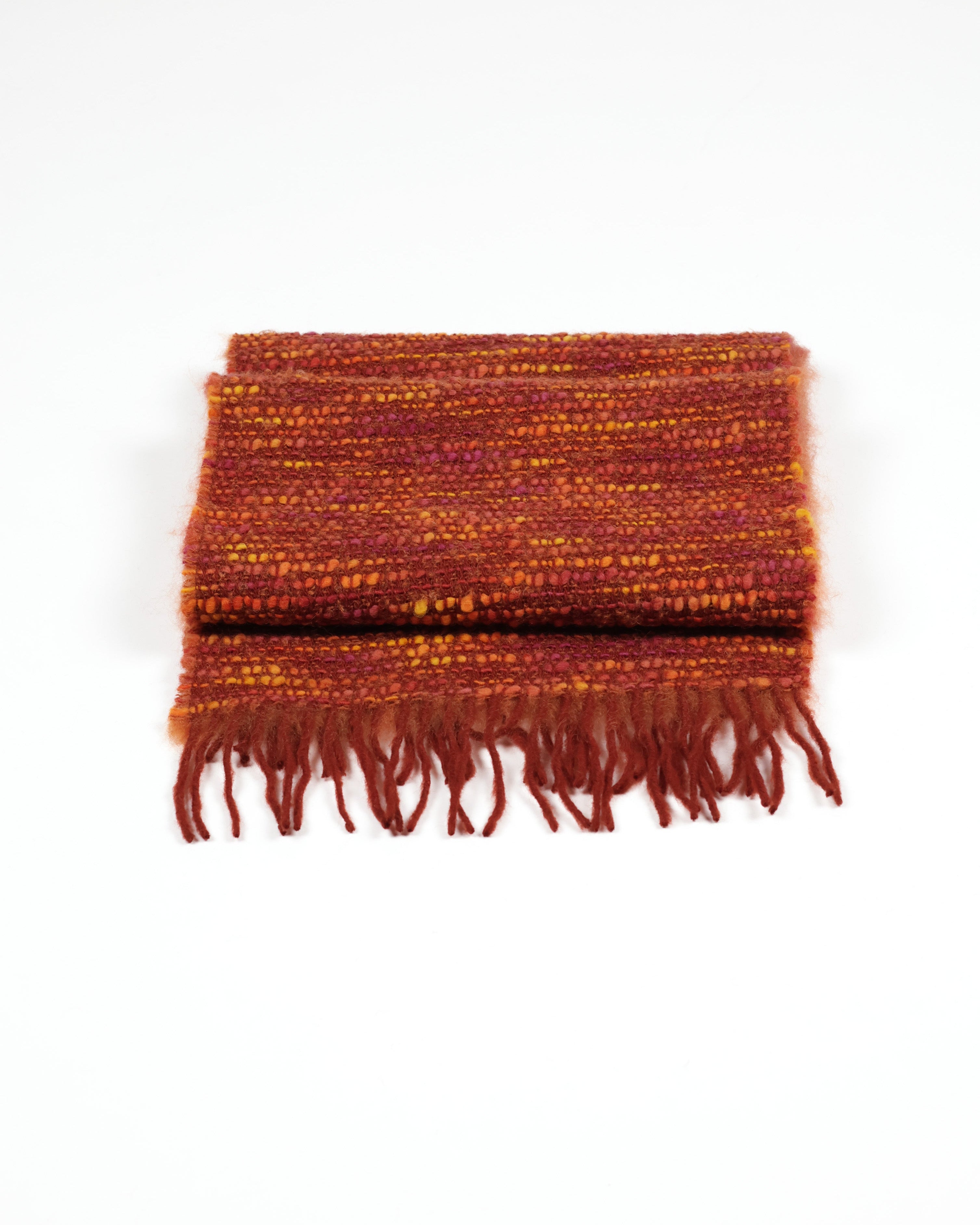 Cocó Mohair Scarf - Burnt Orange Multi