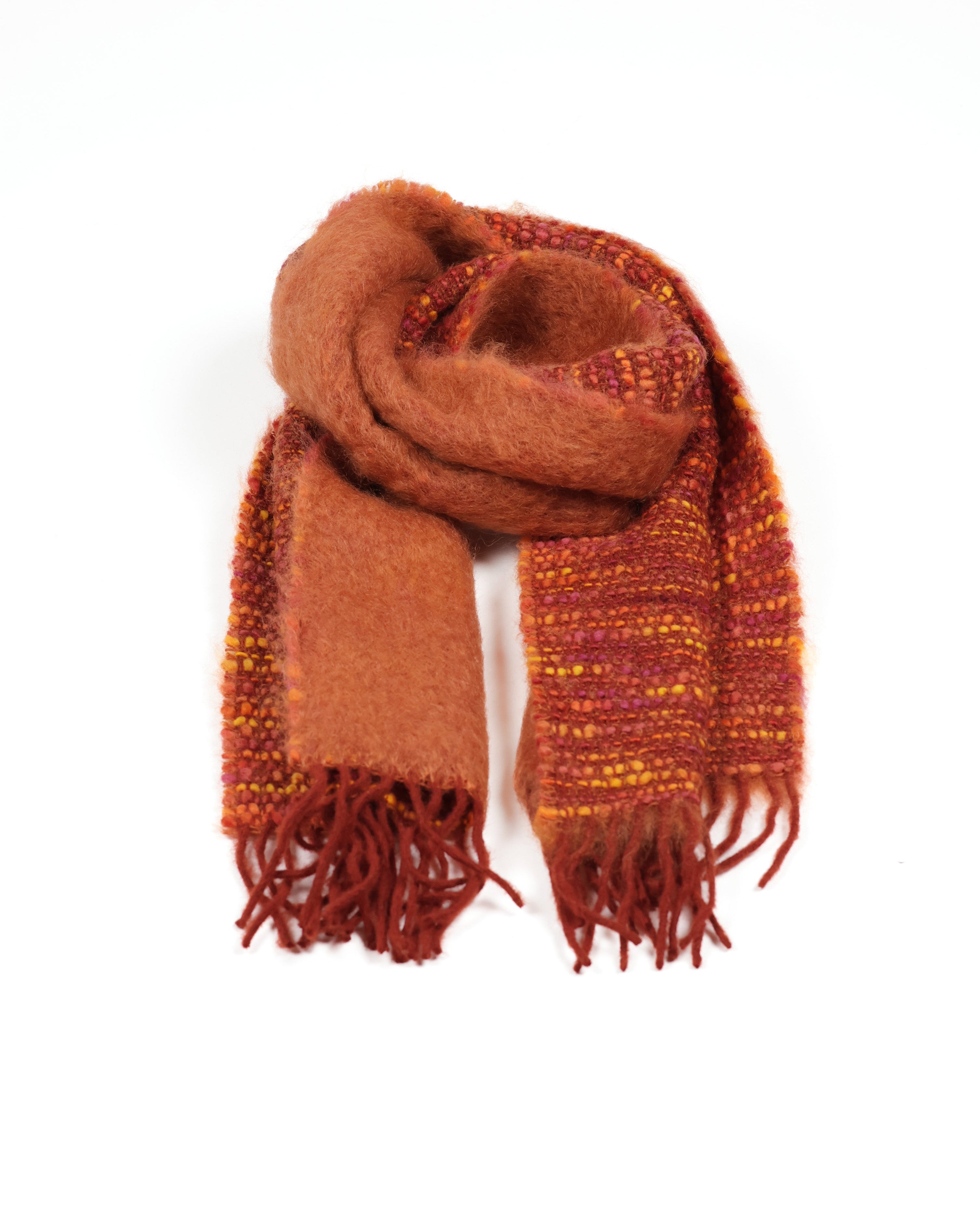 Cocó Mohair Scarf - Burnt Orange Multi
