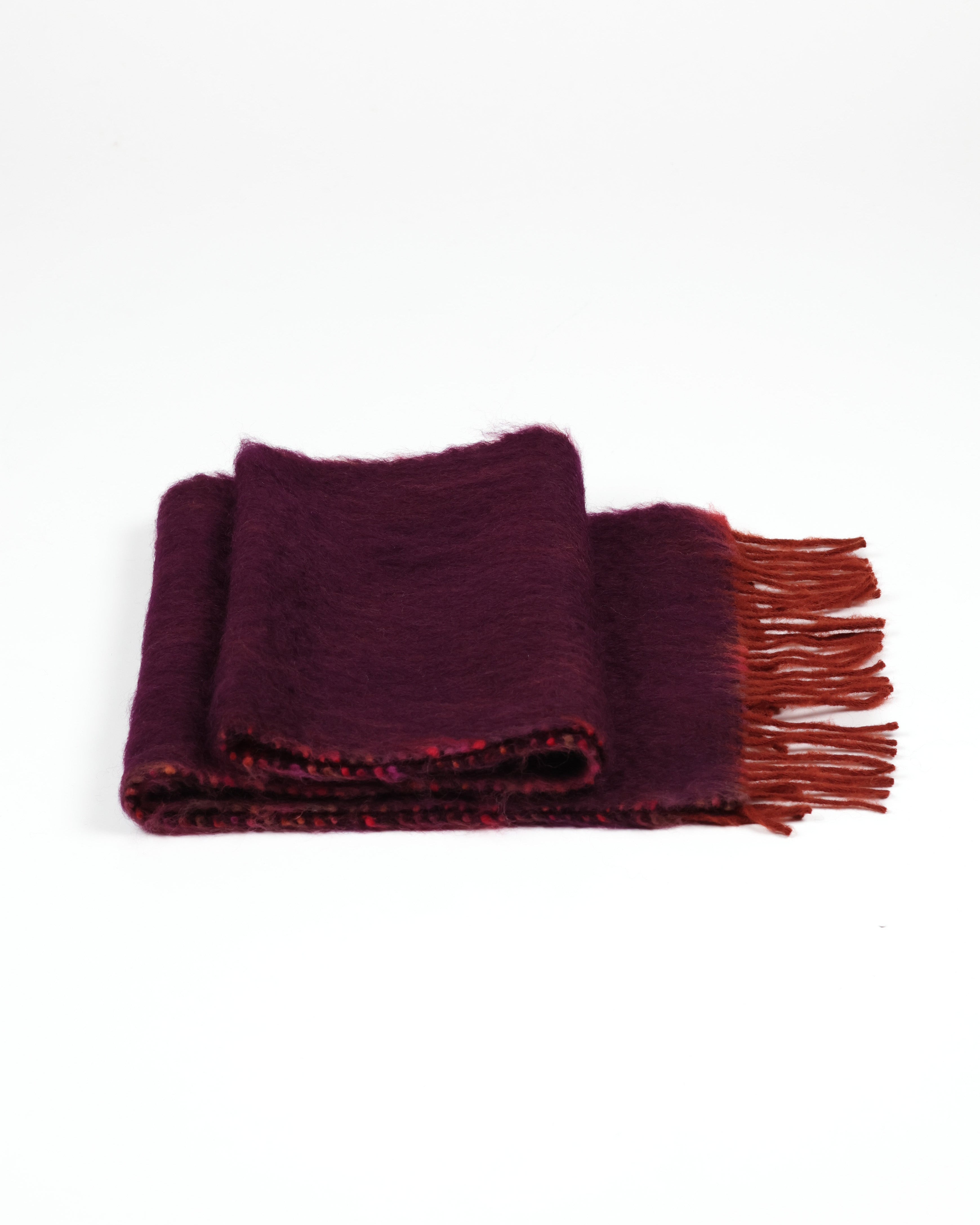 Cocó Mohair Scarf - Eggplant Multi