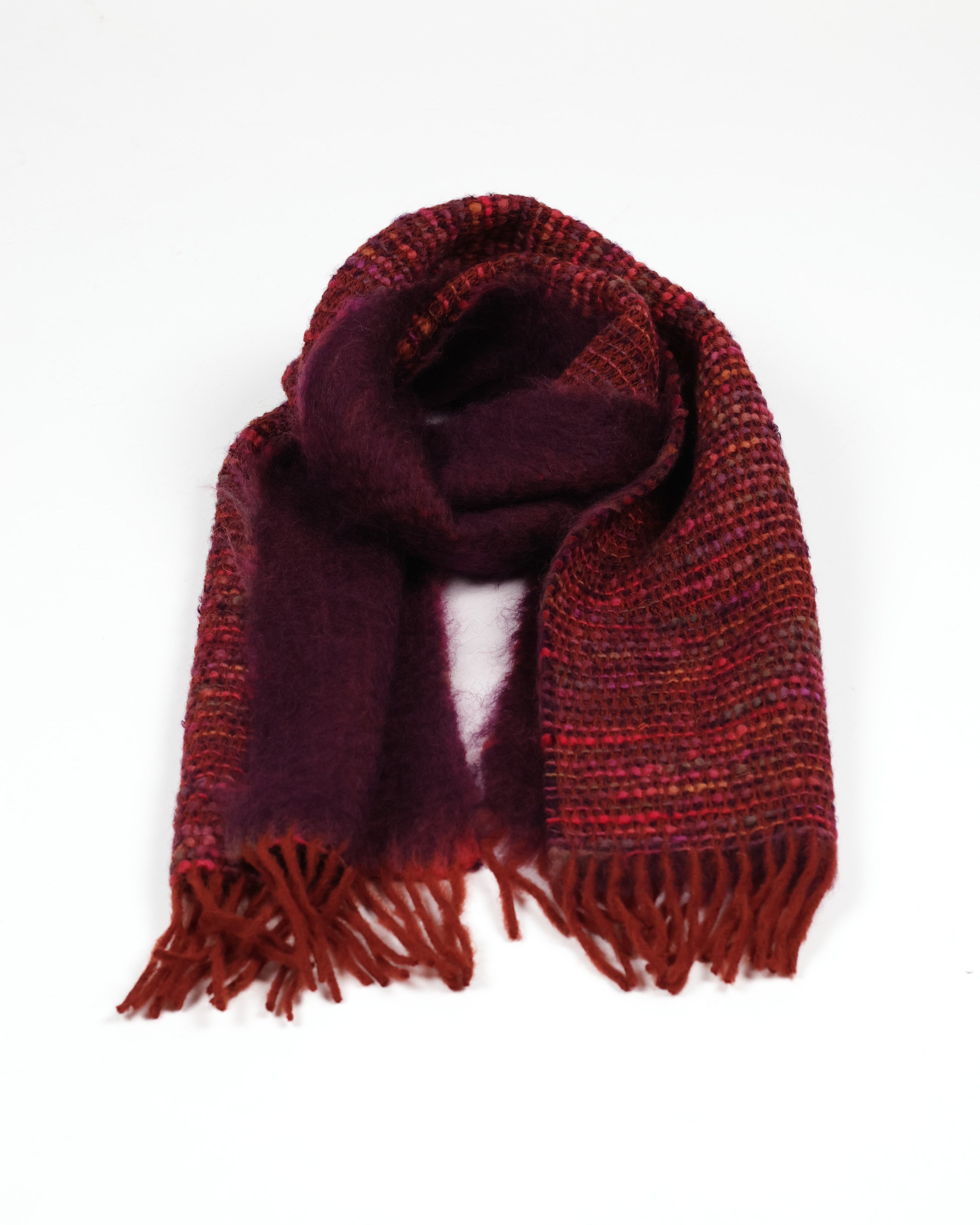 Cocó Mohair Scarf - Eggplant Multi