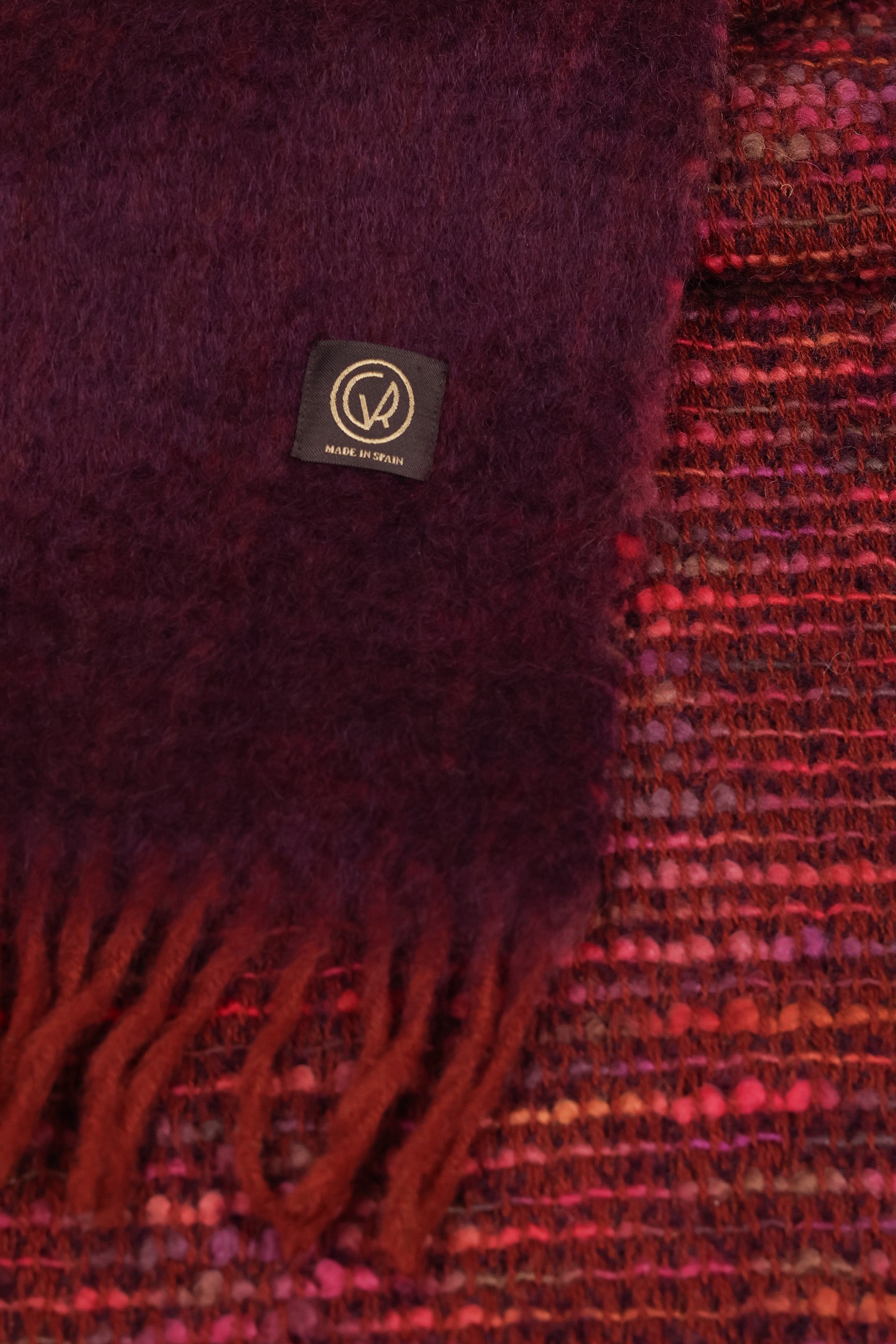 Cocó Mohair Scarf - Eggplant Multi