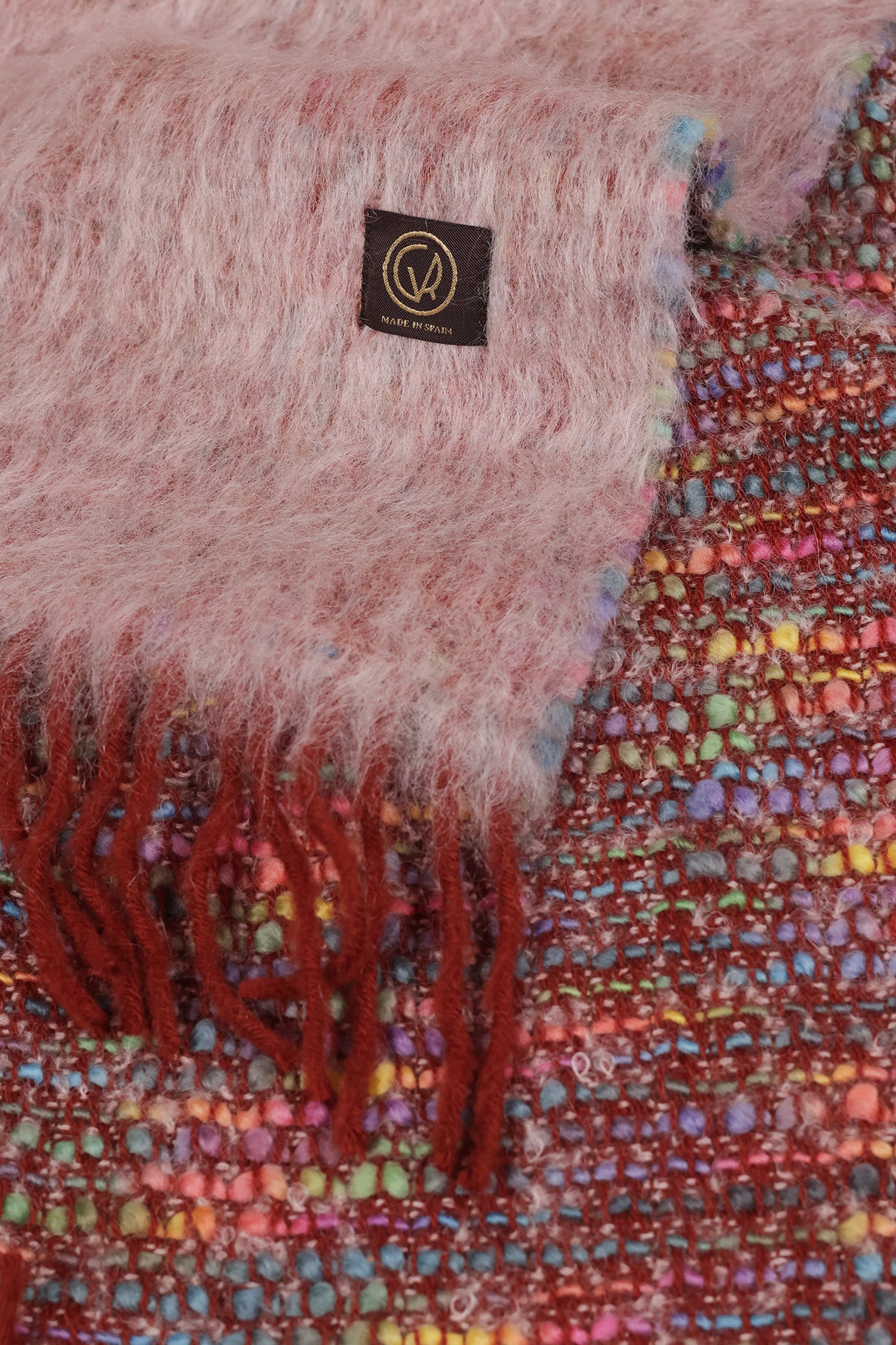 Cocó Mohair Scarf - Soft Pink Multi