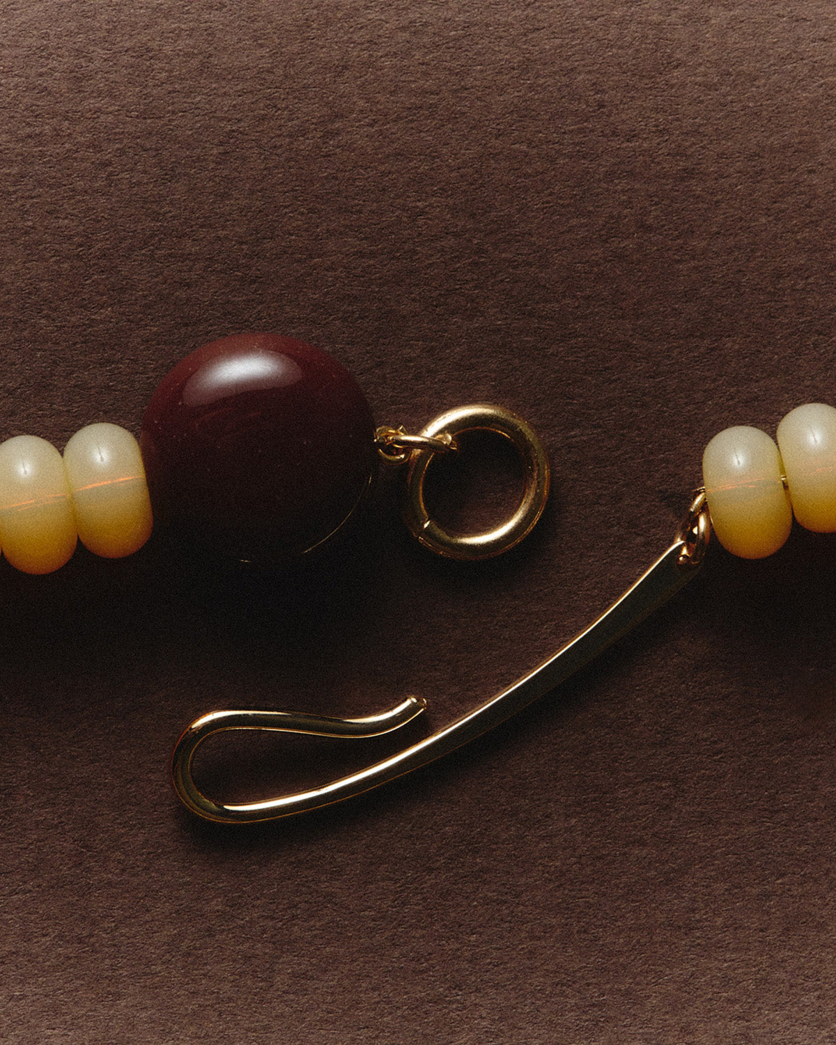 Cristina Necklace - Beige / Chocolate