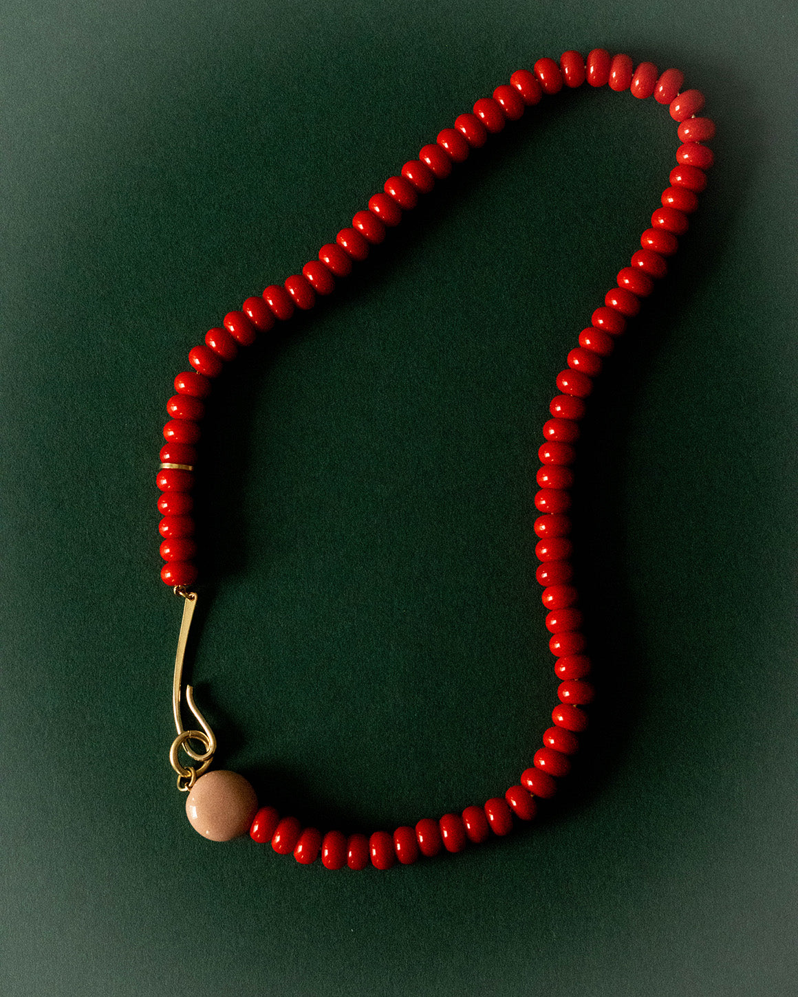 Cristina Necklace - Red / Peach