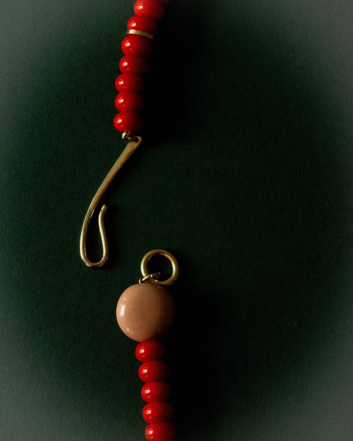 Cristina Necklace - Red / Peach