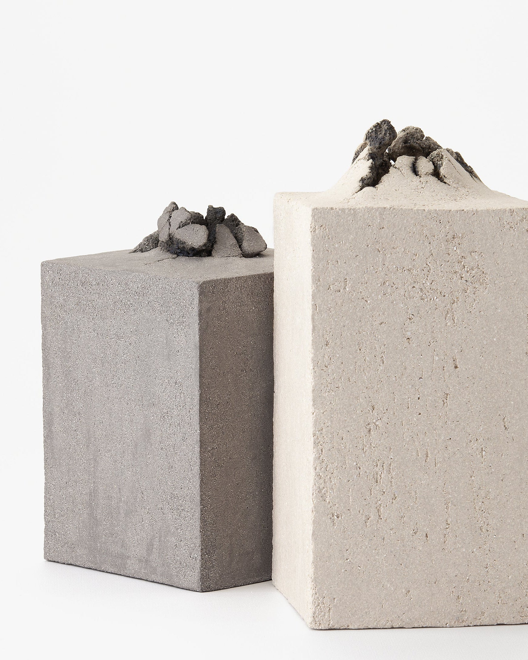 Kibo Vase Large - Gray Cement