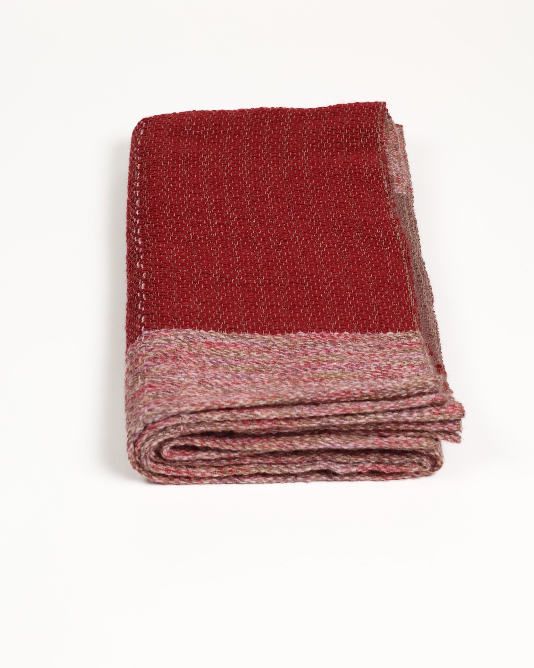 Eira Handwoven Throw - Red-Brown