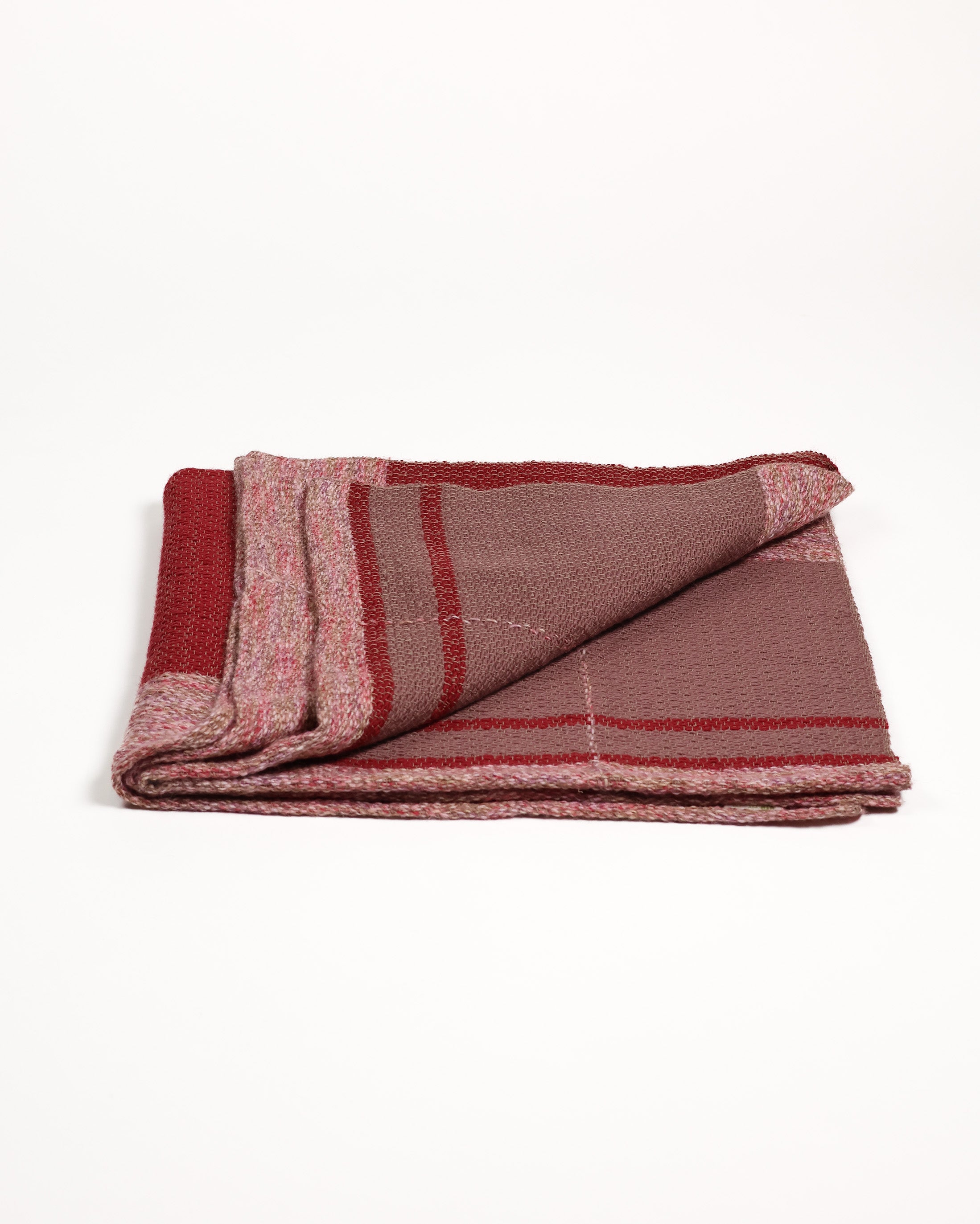 Eira Handwoven Throw - Red-Brown