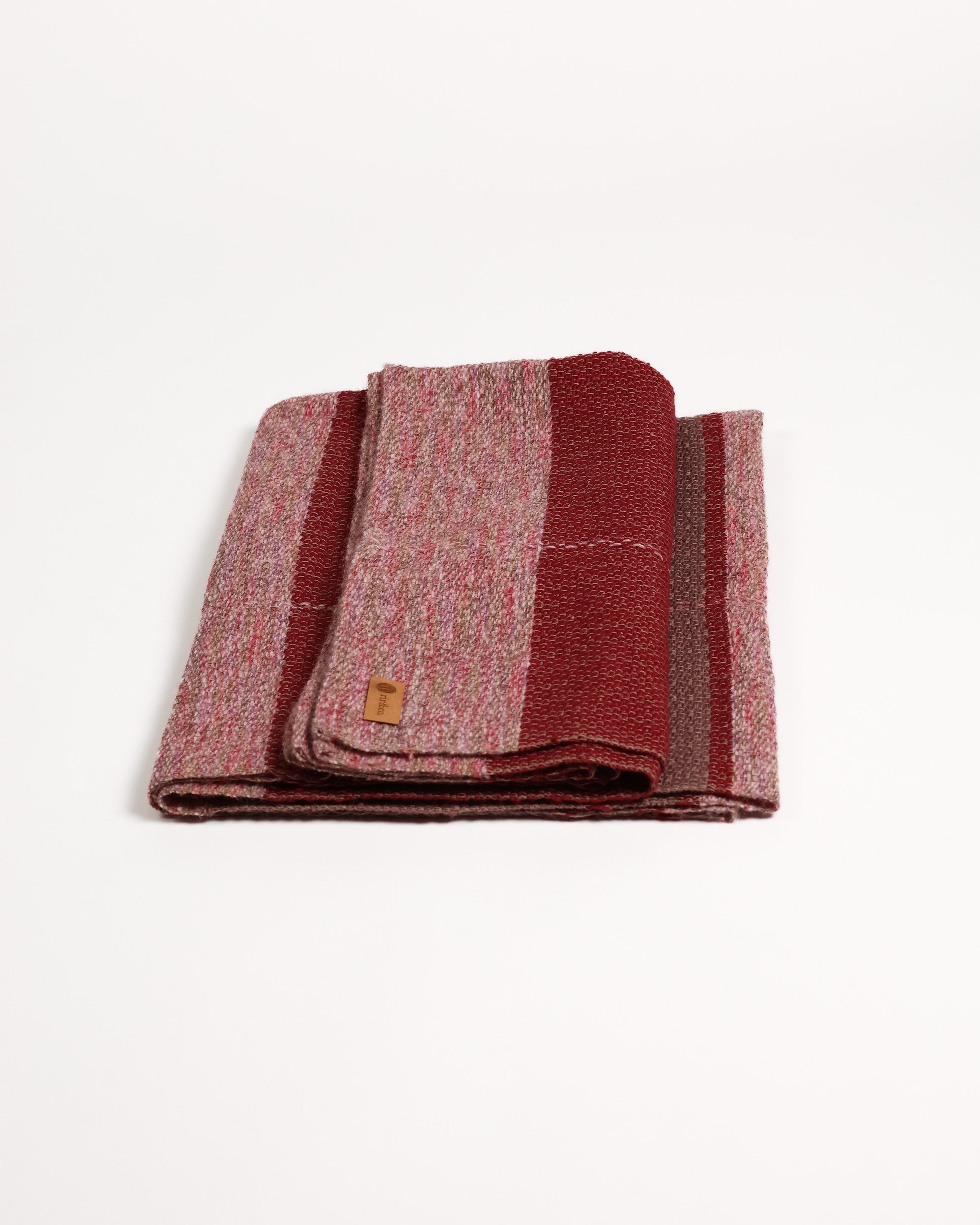 Eira Handwoven Throw - Red Brown