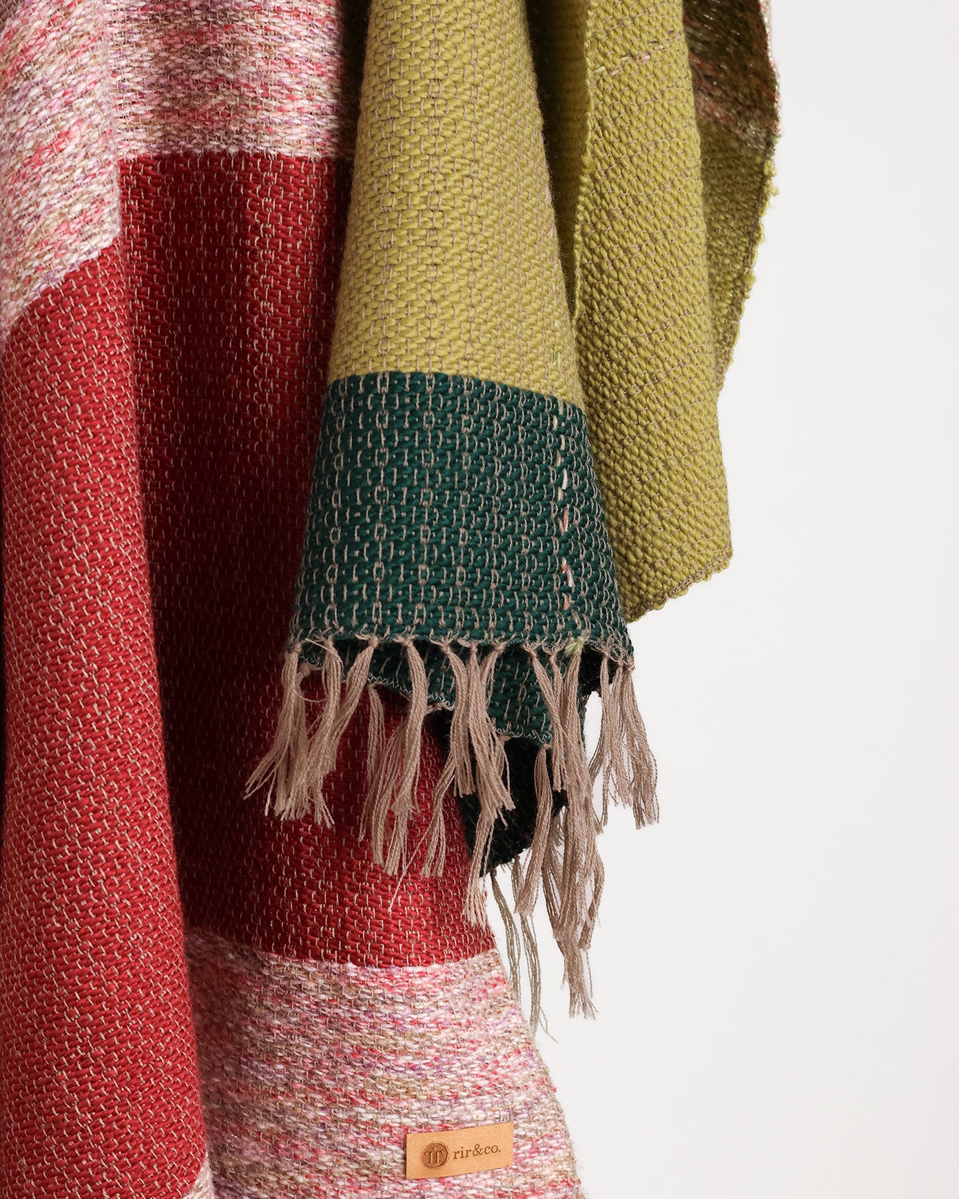Eira Handwoven Throw - Green-Gray