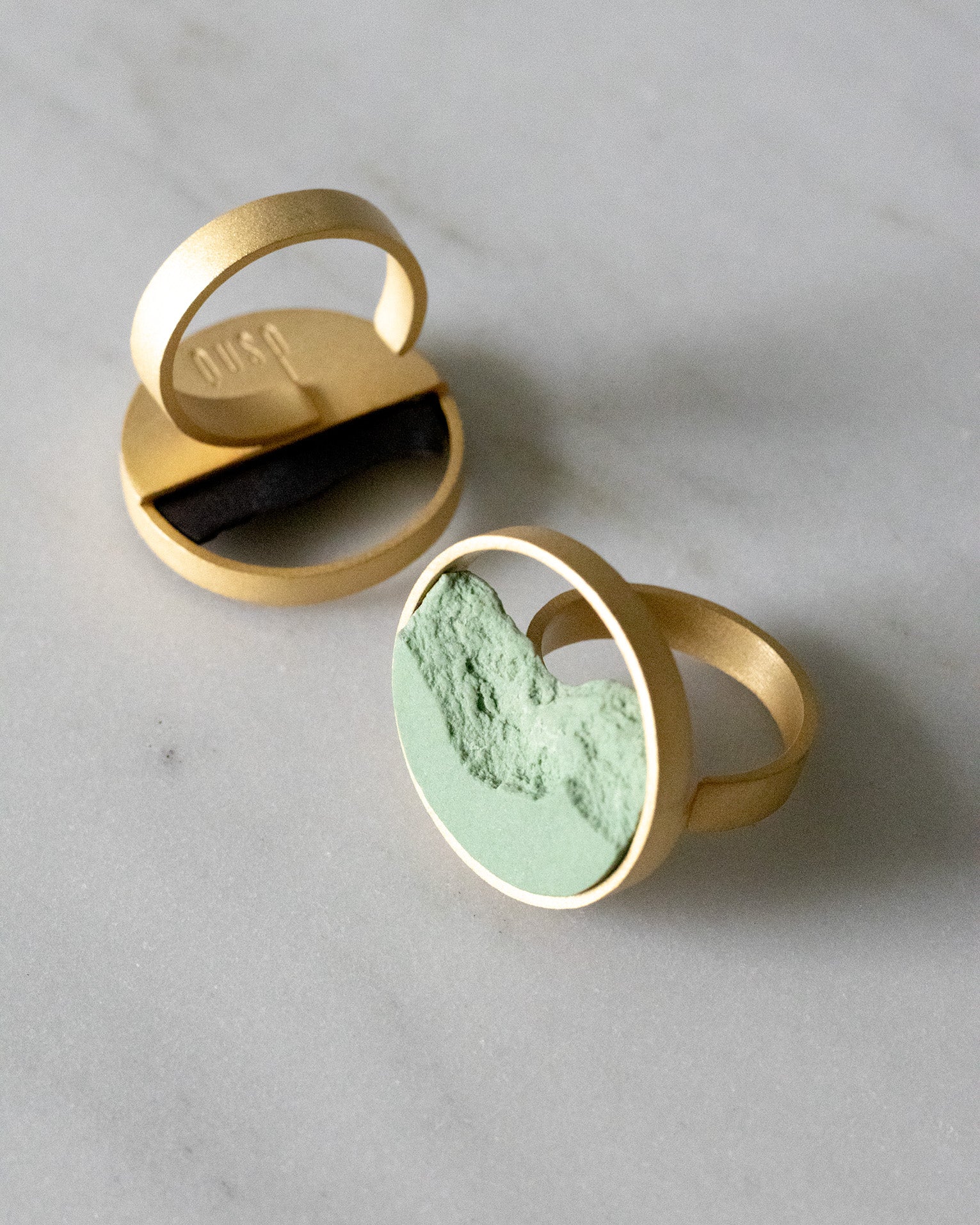 Fragmentos Ring - Green Porcelain