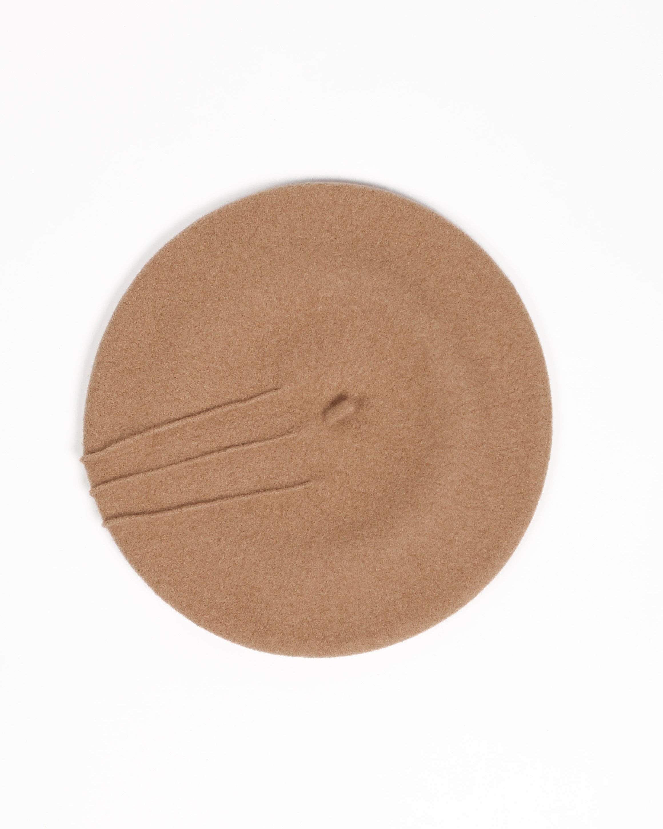 Merino Hiru Beret - Camel