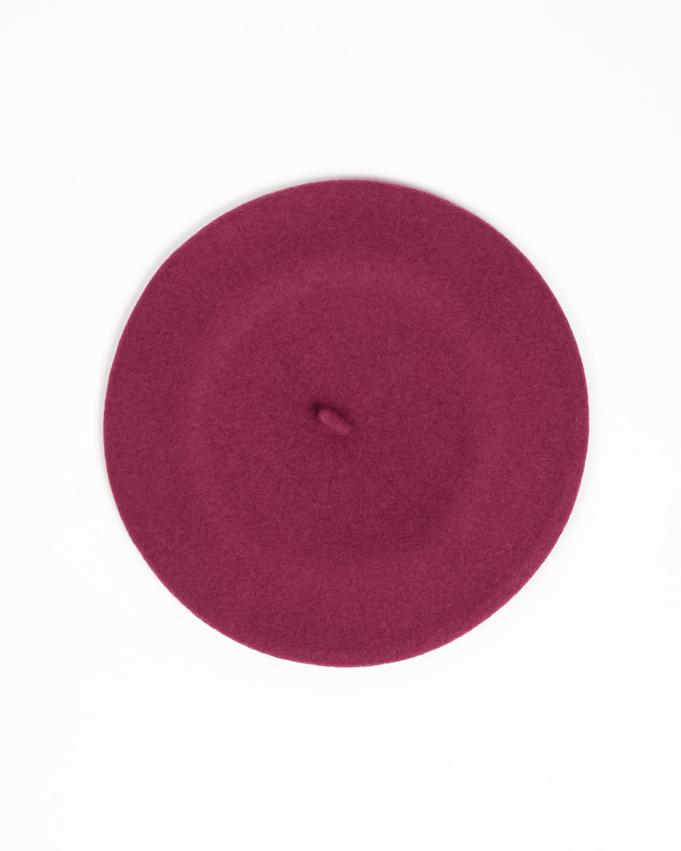 Merino Moda Beret - Berry