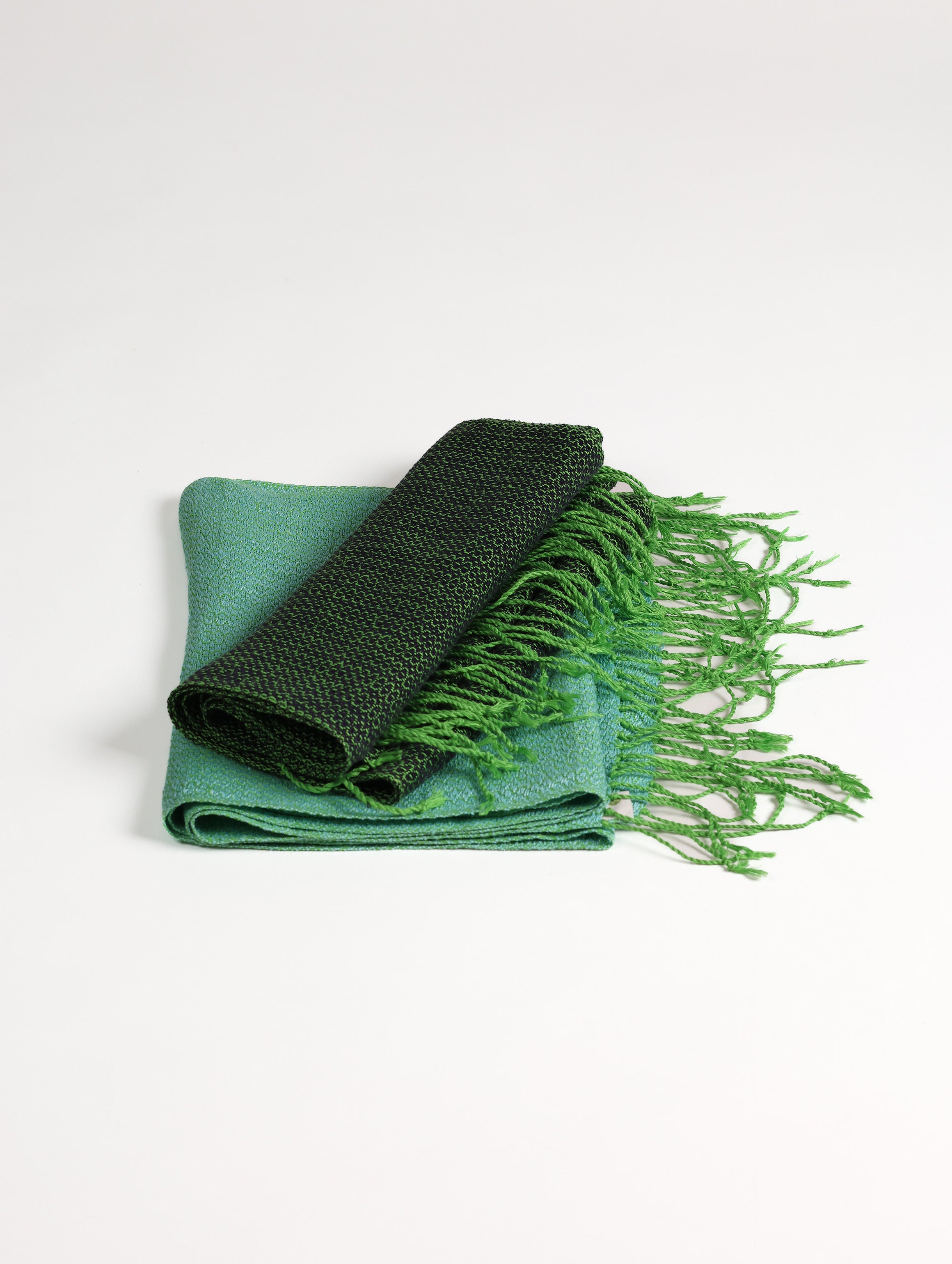 Troula Scarf - Green Navy