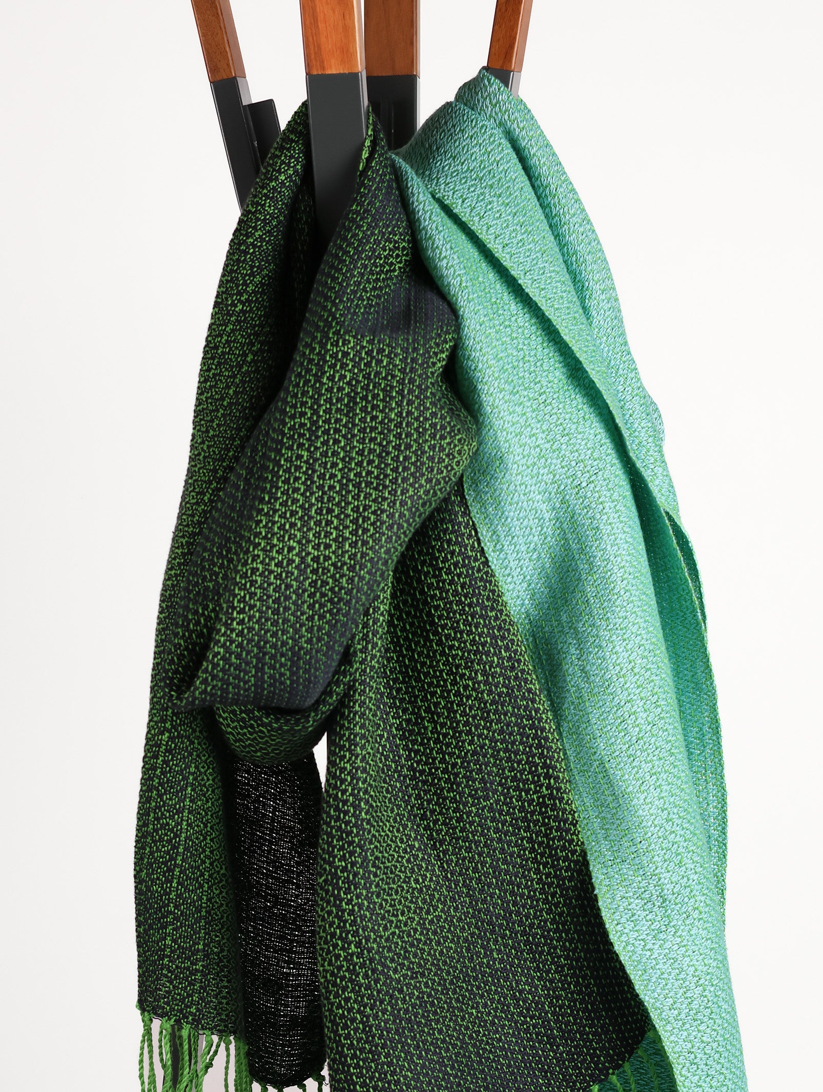 Troula Scarf - Green-Navy