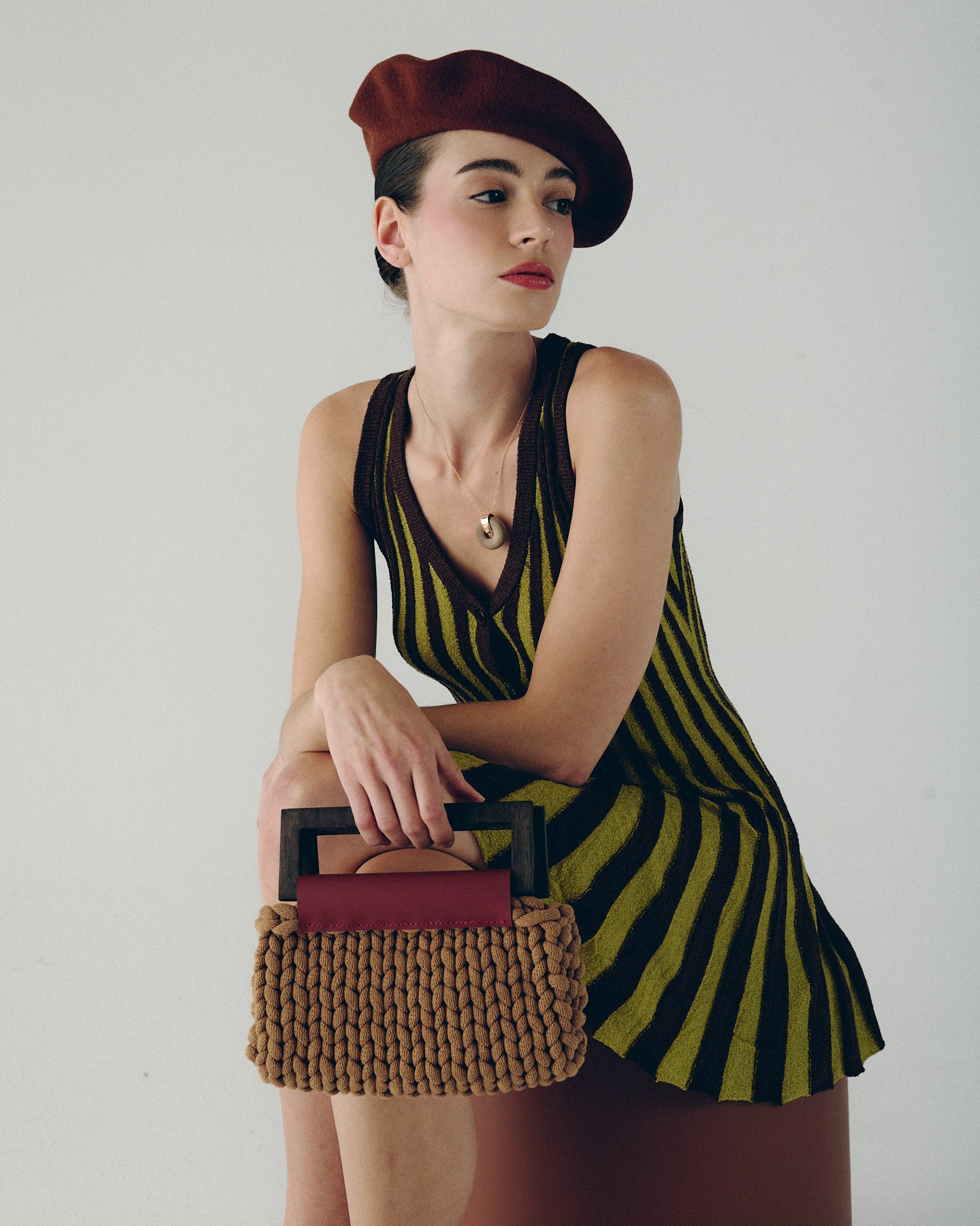 Merino Moda Beret - Tobacco