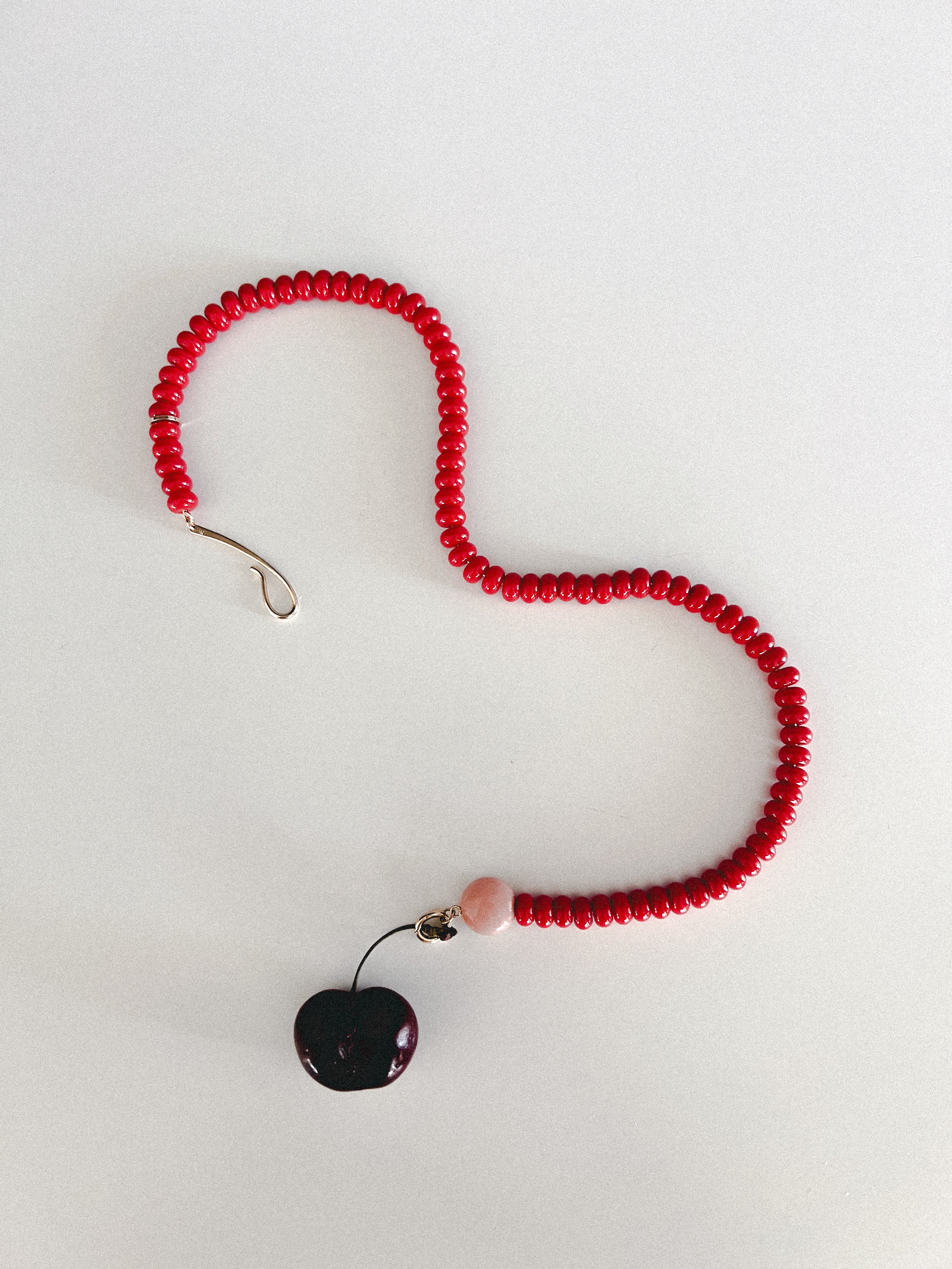 Cristina Necklace - Red / Peach