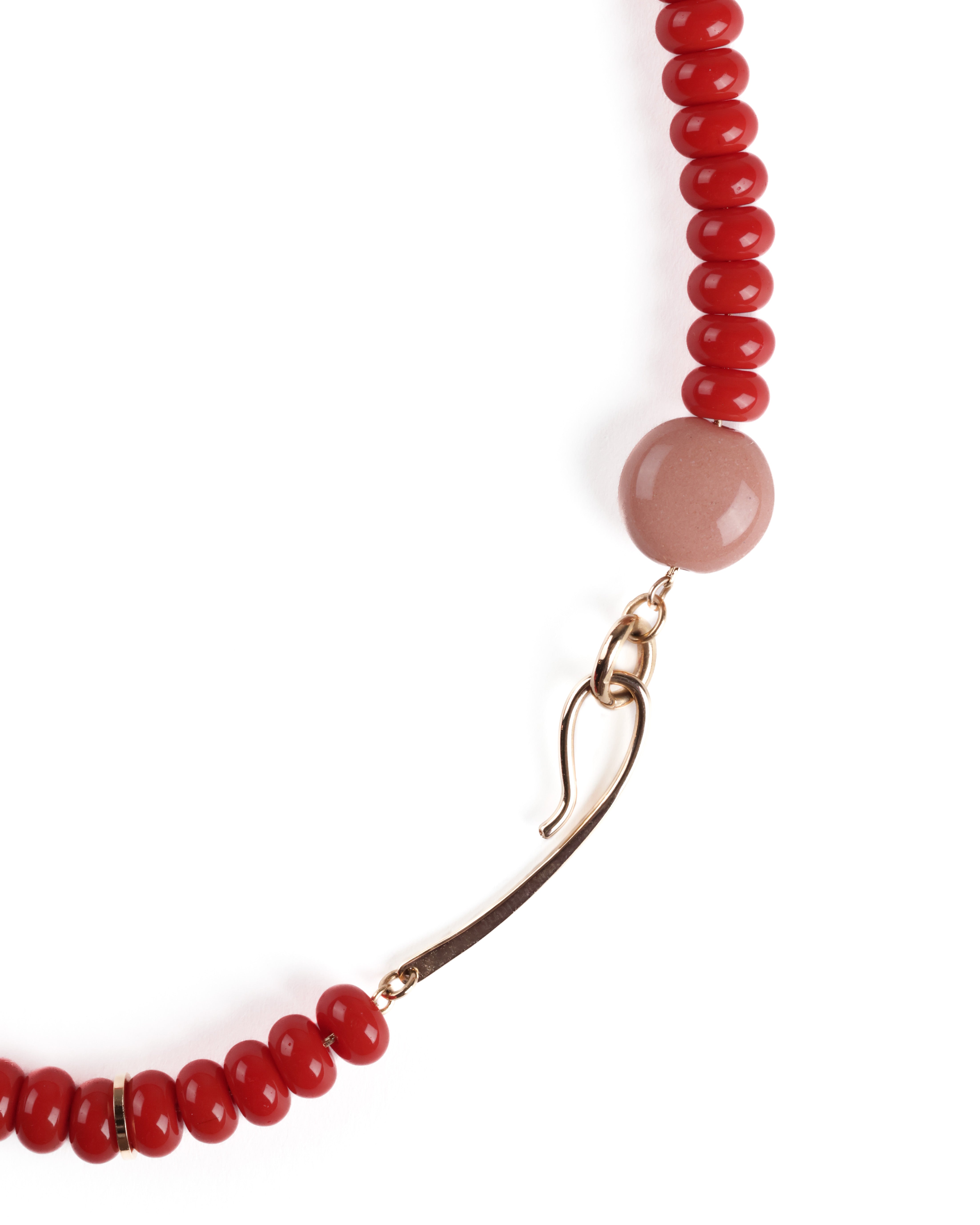 Cristina Necklace - Red-Peach