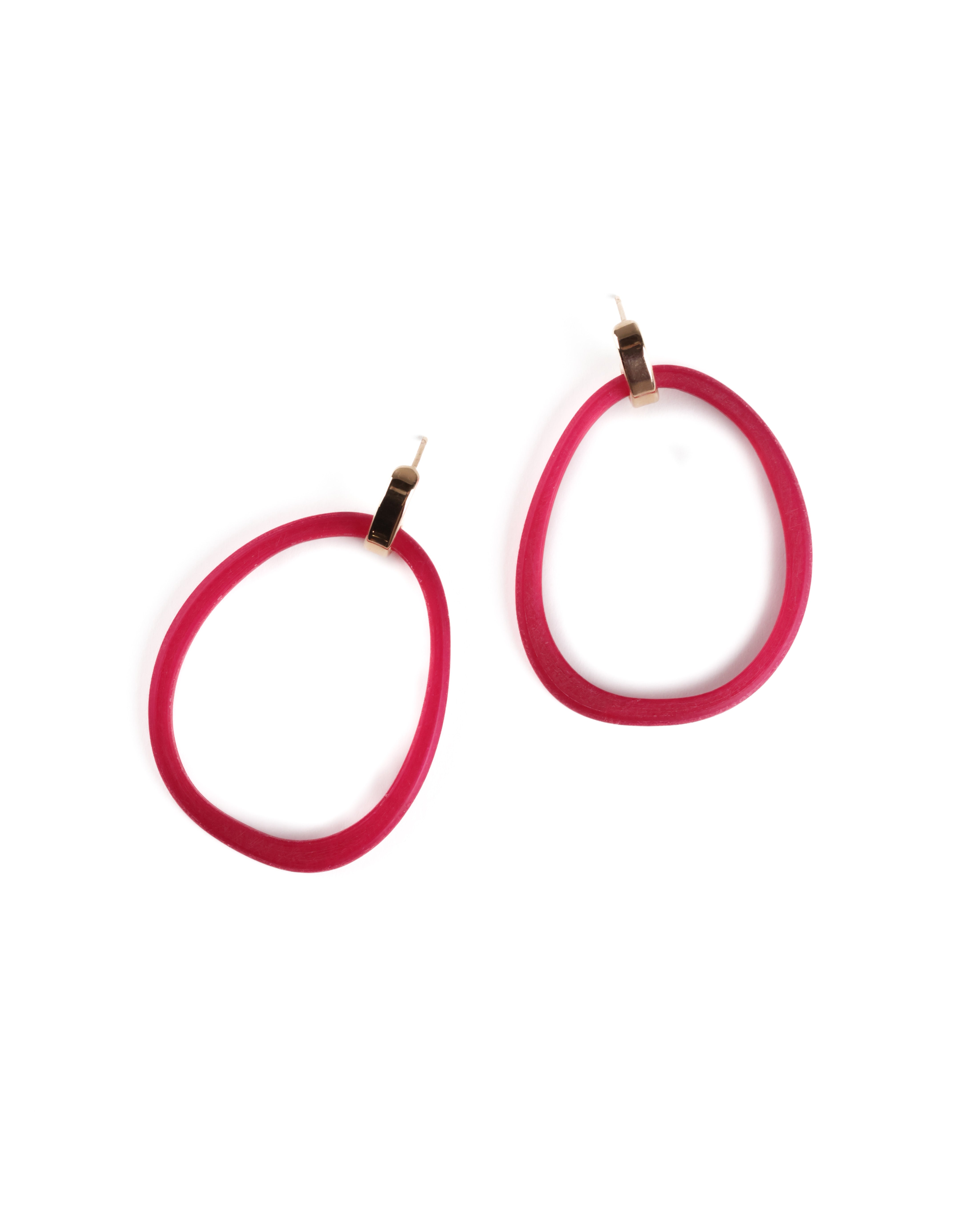 Bilbao Hoop Gold Clasp Earrings