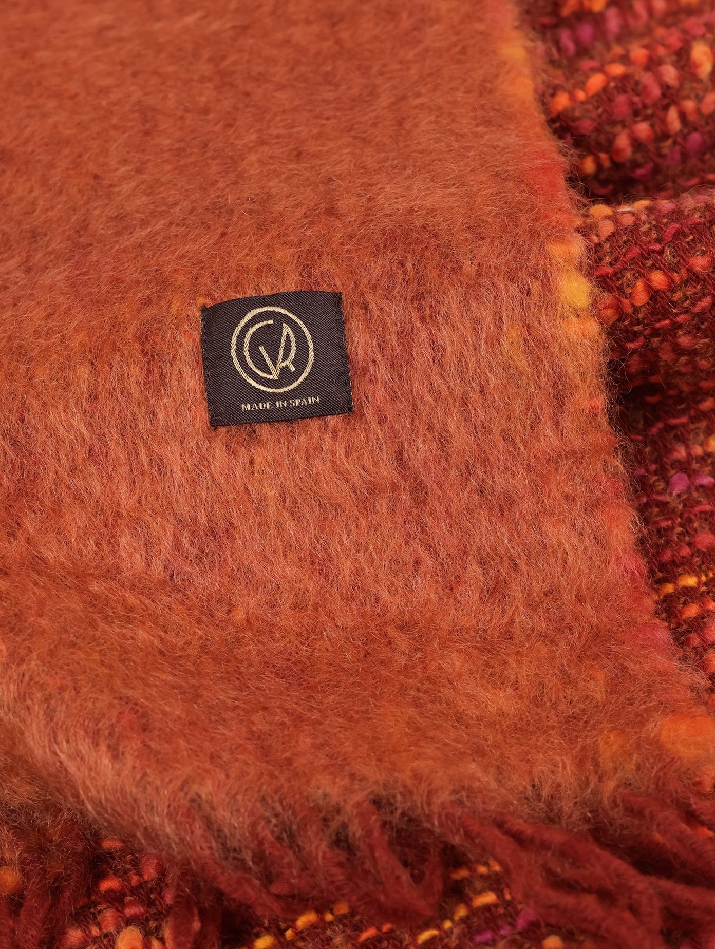 Cocó Mohair Scarf - Burnt Orange Multi
