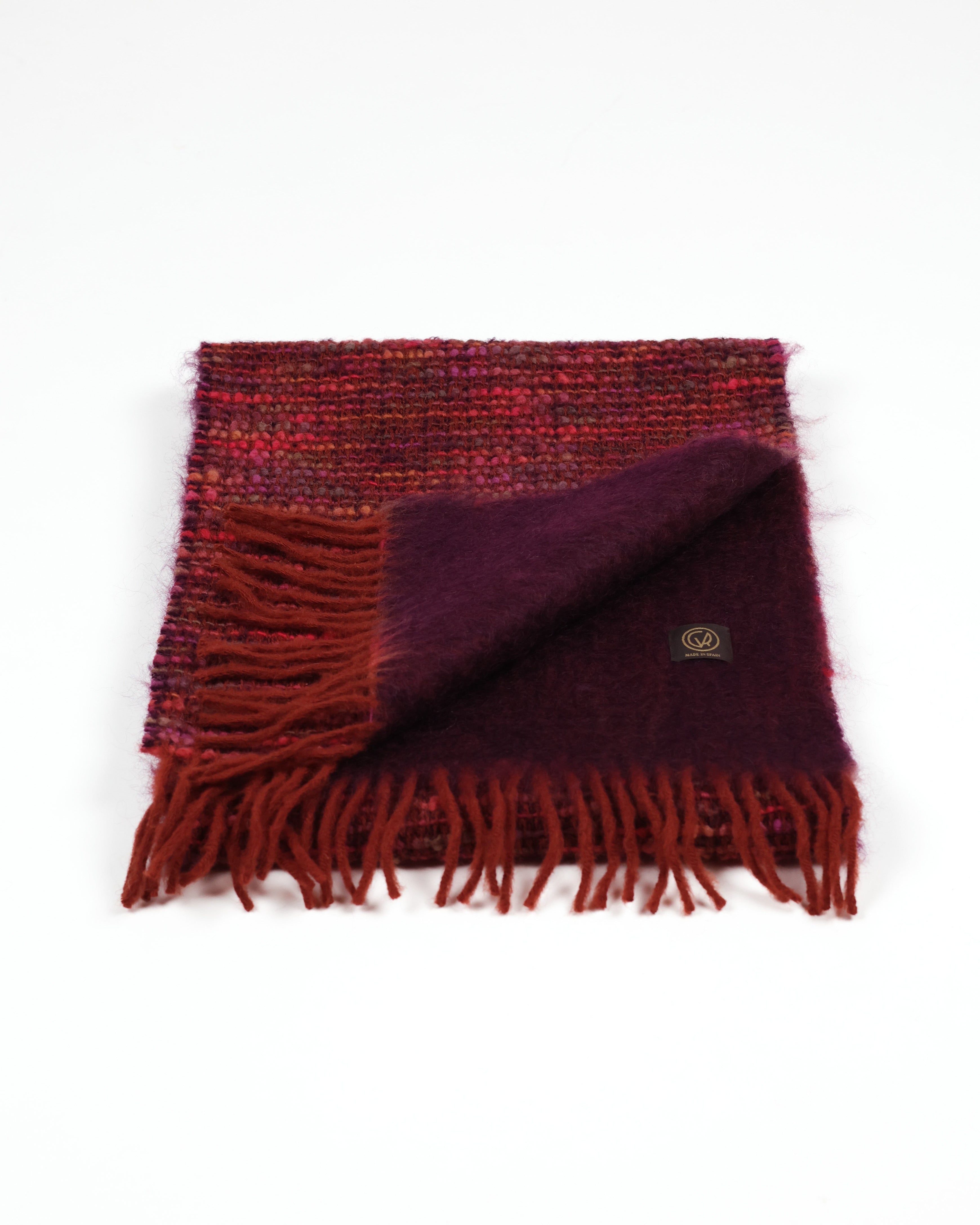 Cocó Mohair Scarf - Eggplant Multi