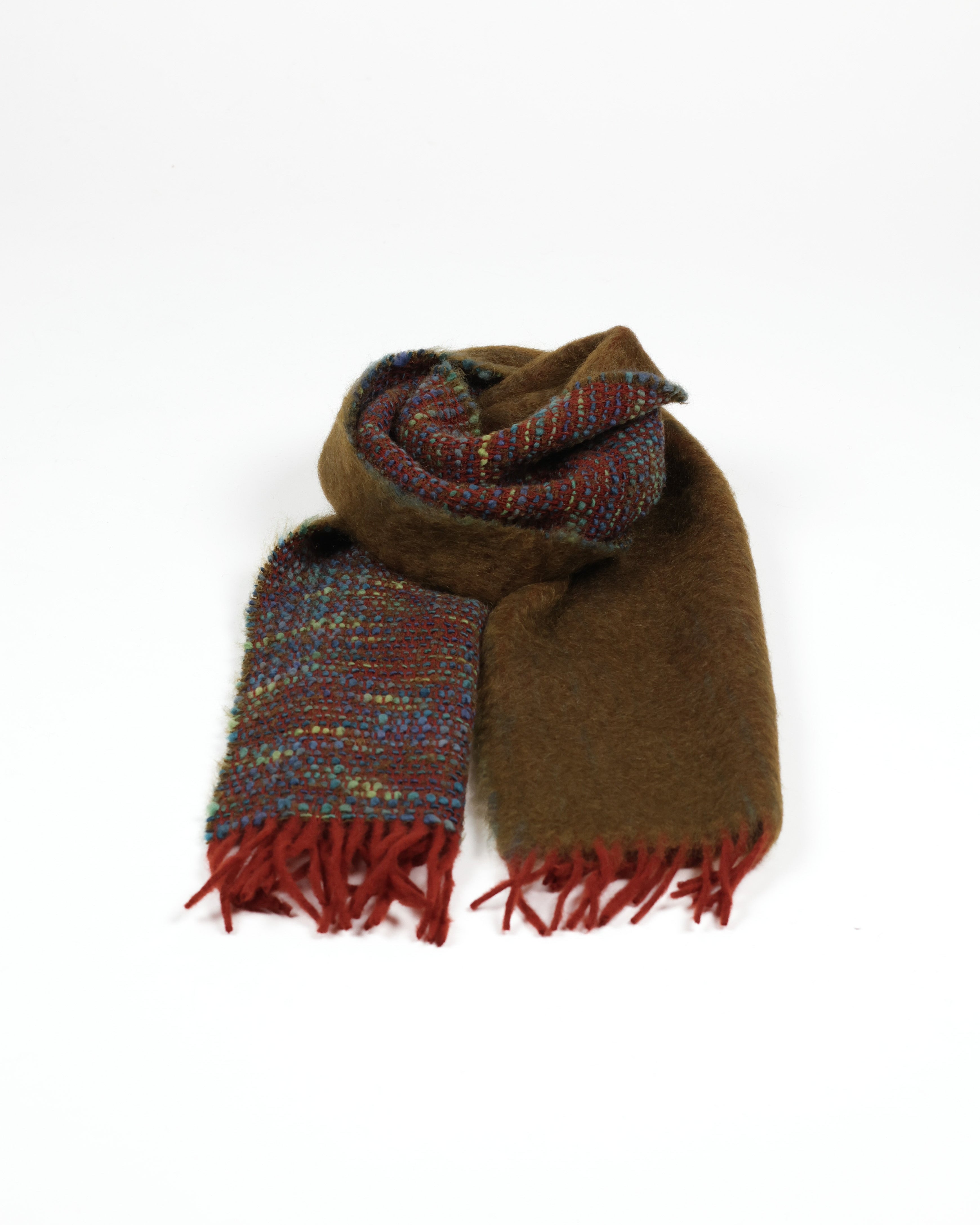Cocó Mohair Scarf - Moss Multi