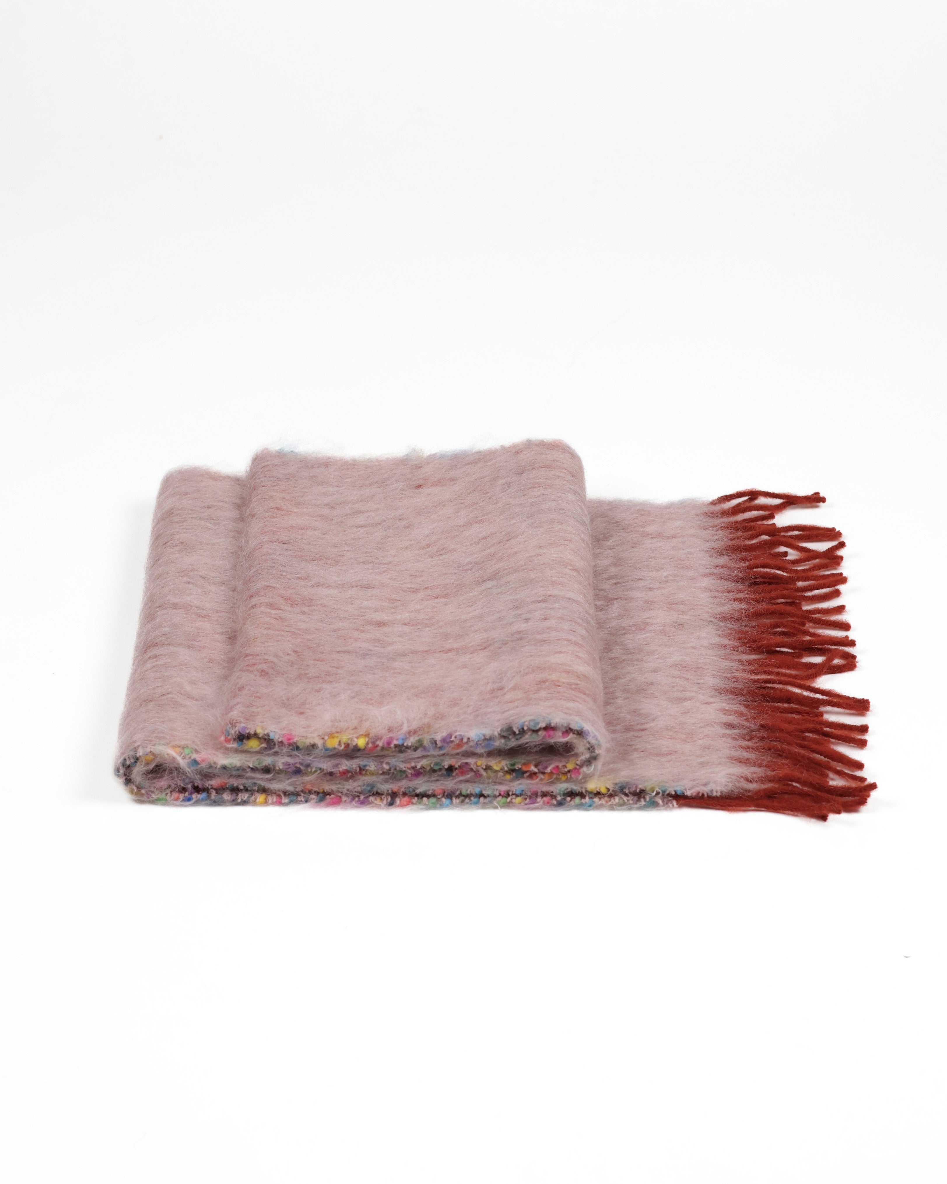 Cocó Mohair Scarf - Soft Pink Multi
