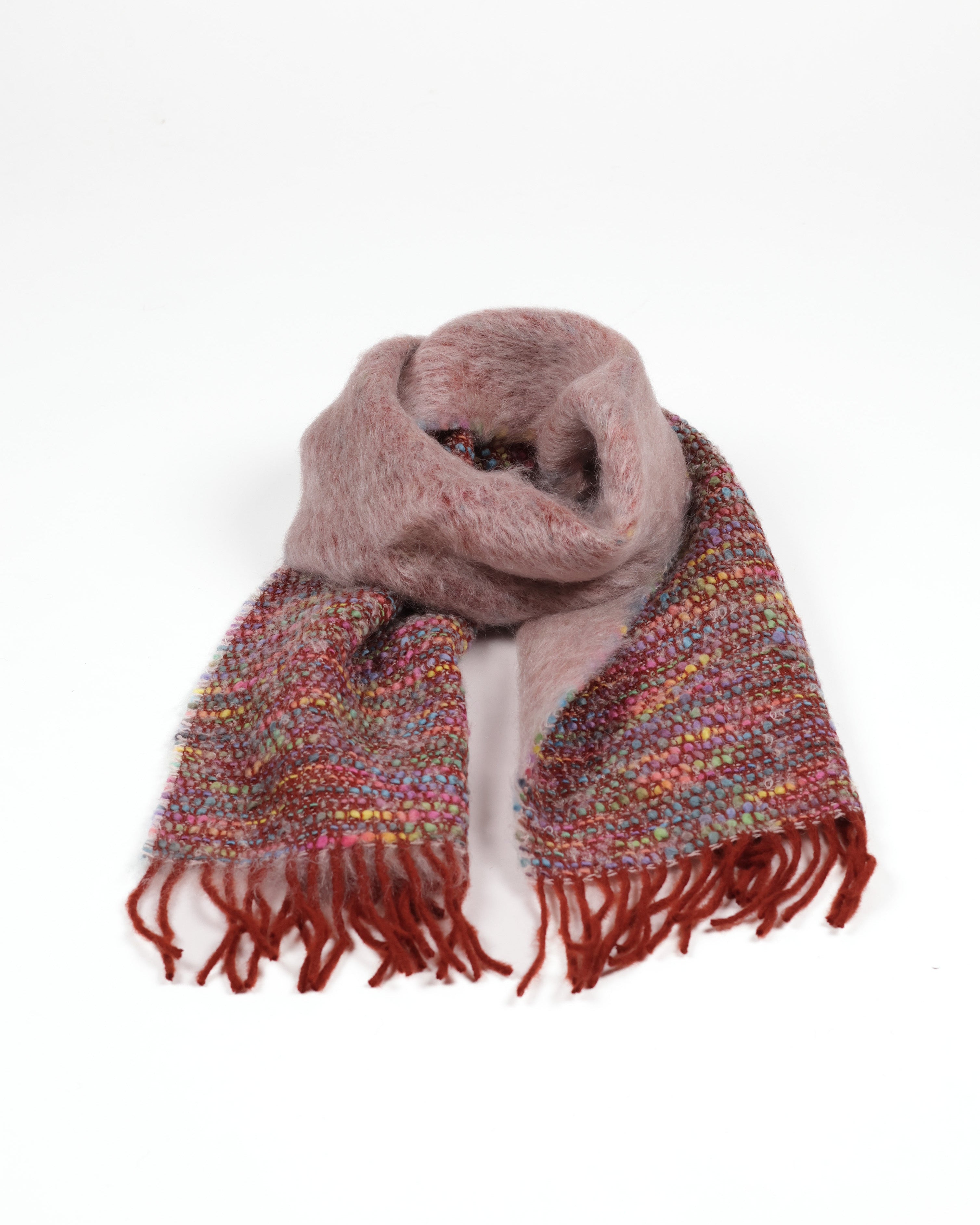 Cocó Mohair Scarf - Soft Pink Multi