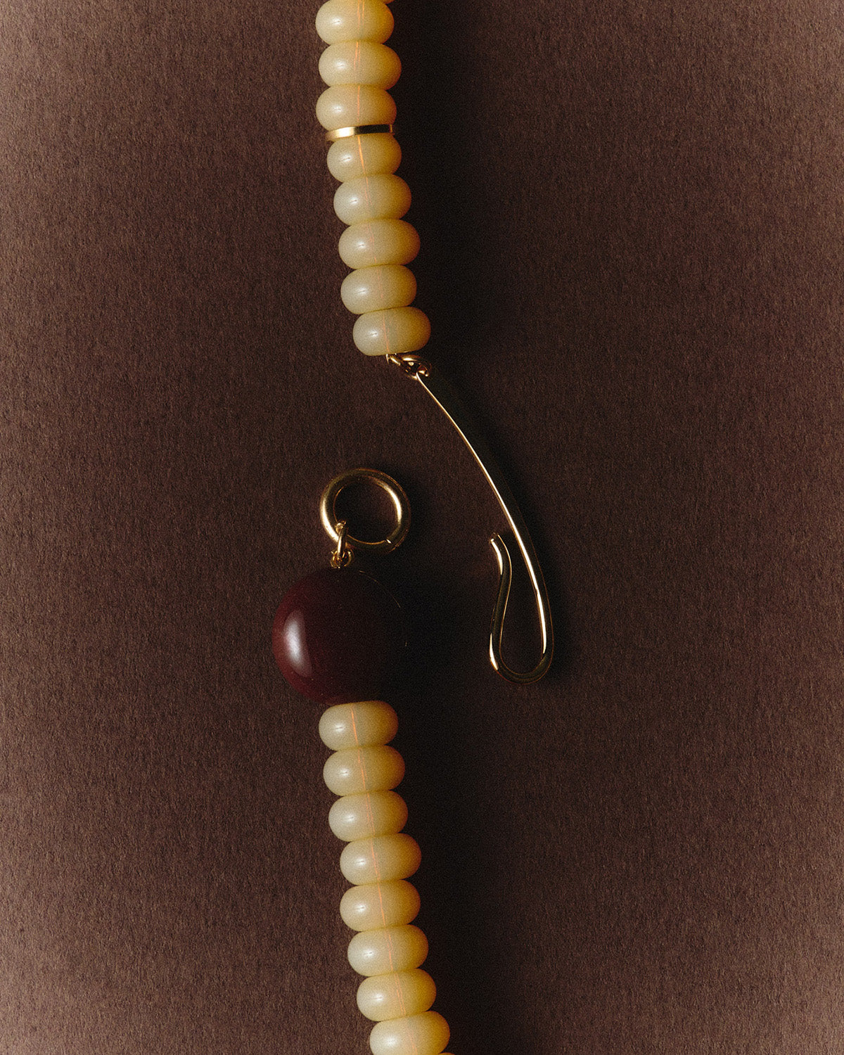 Cristina Necklace - Beige / Chocolate