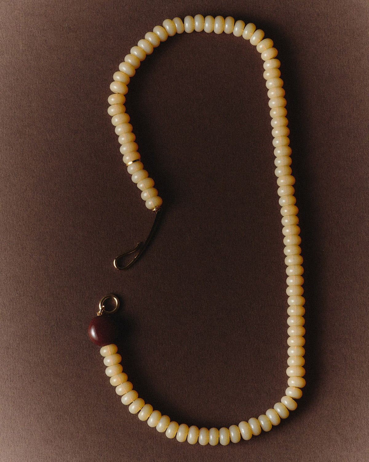 Cristina Necklace - Beige / Chocolate