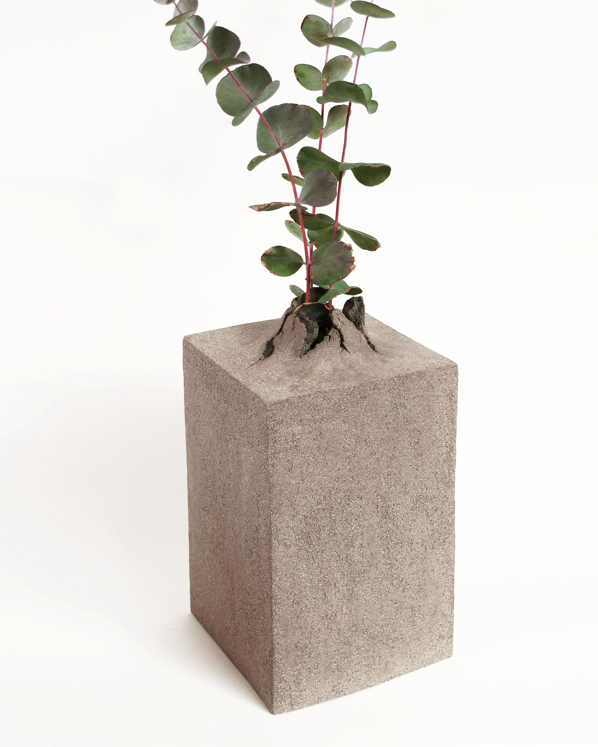 Kibo Vase Large - Gray Cement
