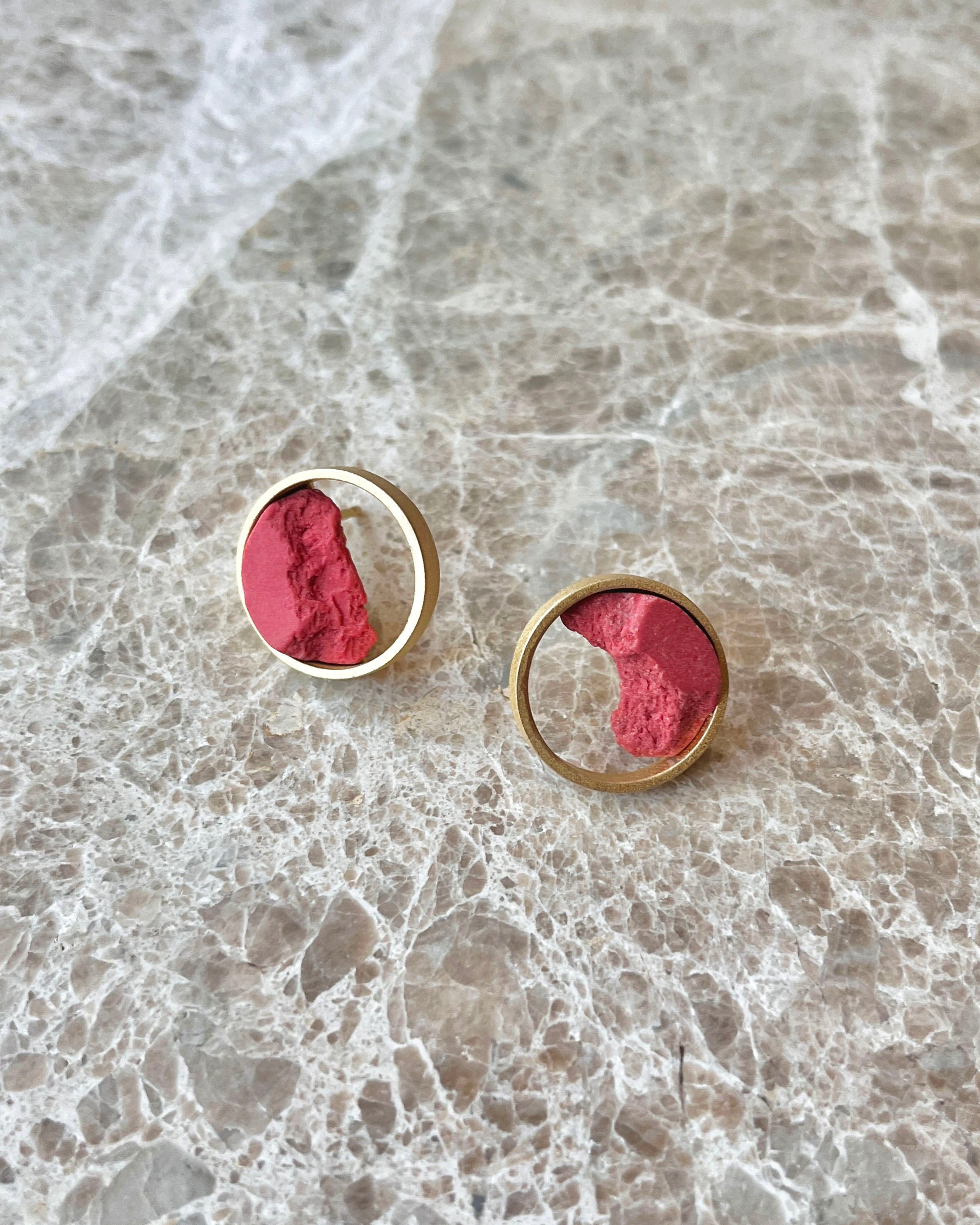 Fragmentos Earrings - Terracota Porcelain