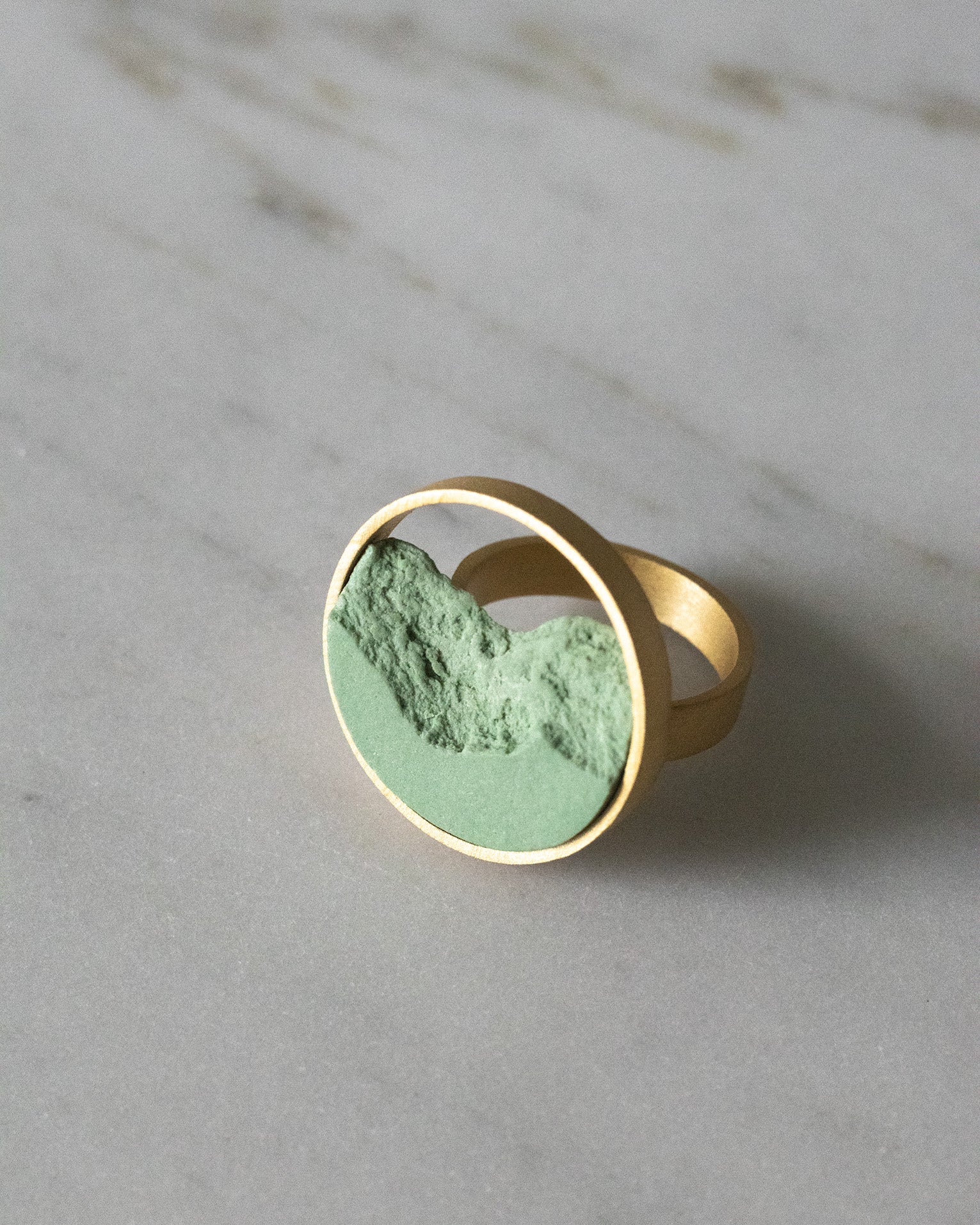Fragmentos Ring - Green Porcelain
