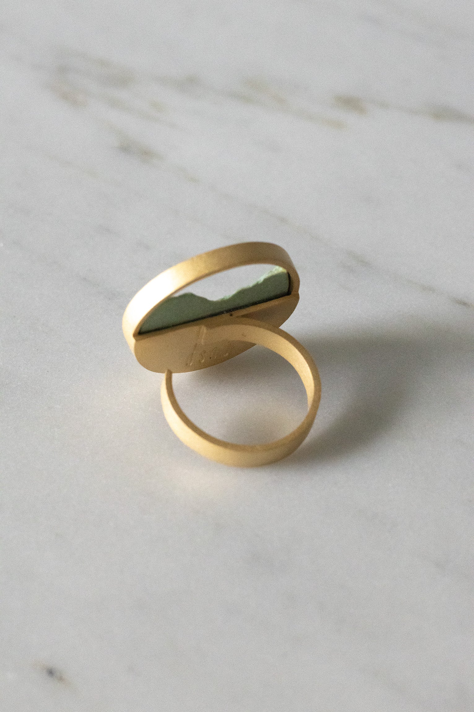 Fragmentos Ring - Green Porcelain