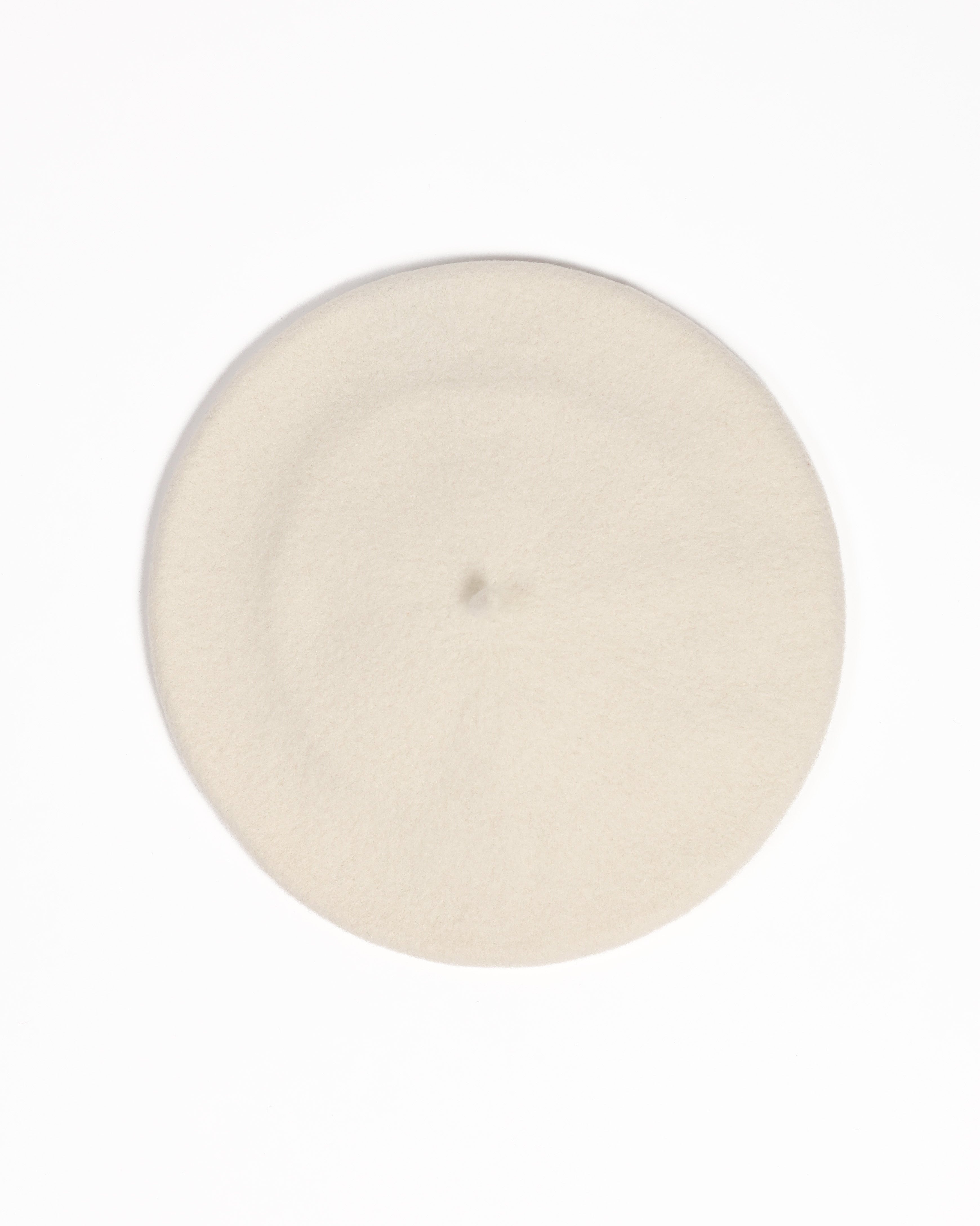Merino Elax Beret - Ecru
