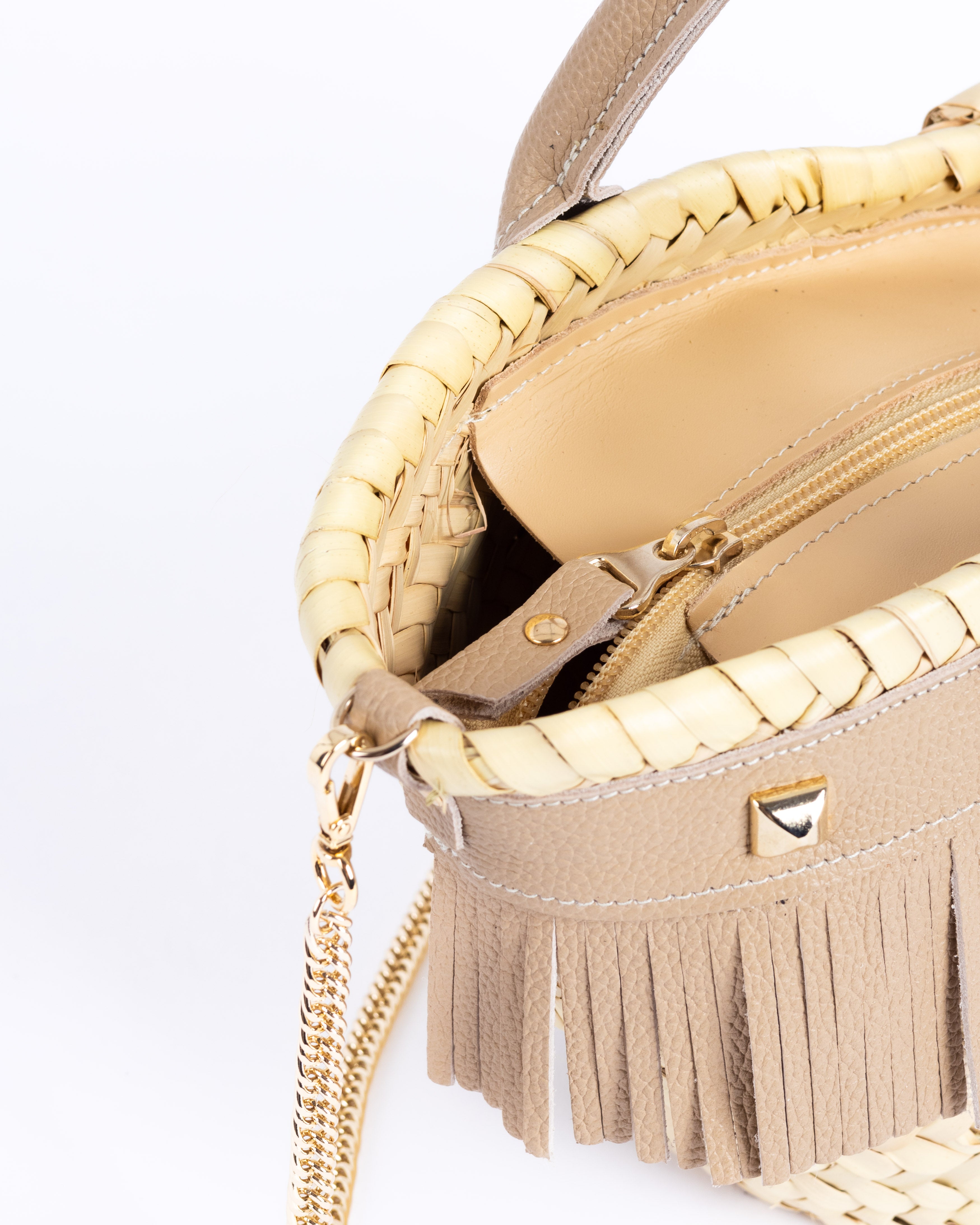 Rock Mini Capazo Bag - Natural Pebble