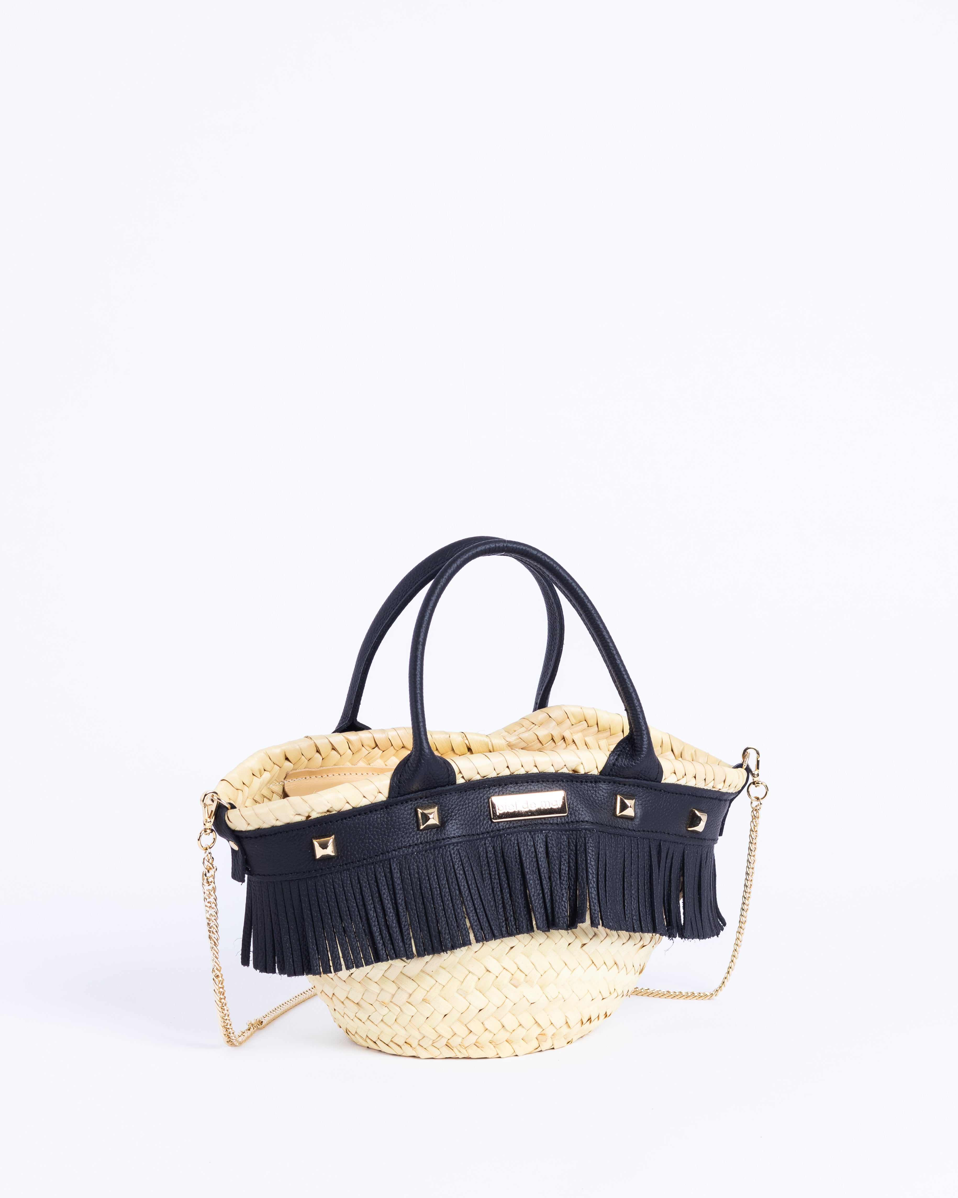 Rock Mini Capazo Bag - Black Pebble