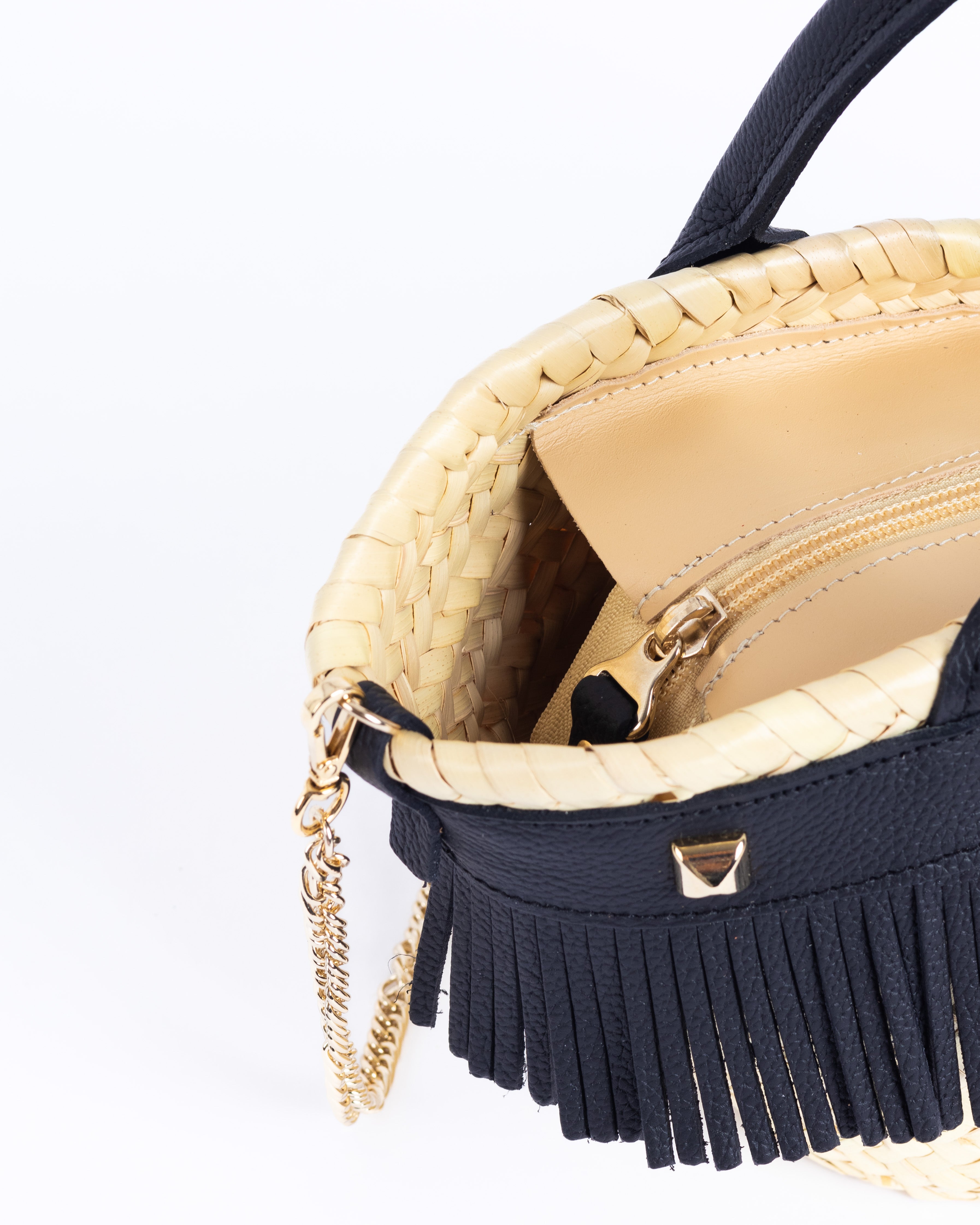 Rock Mini Capazo Bag - Black Pebble