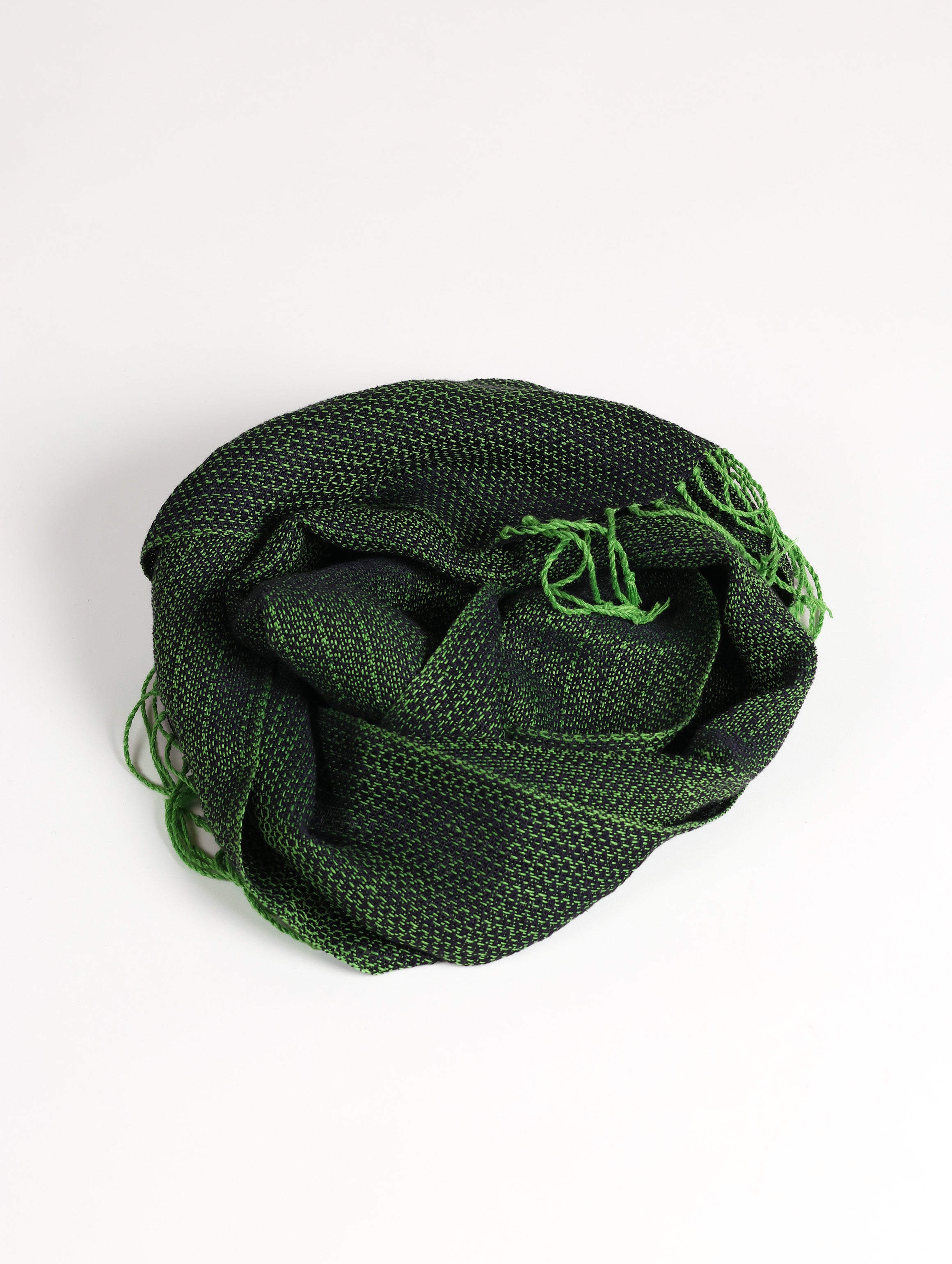 Troula Scarf - Green-Navy
