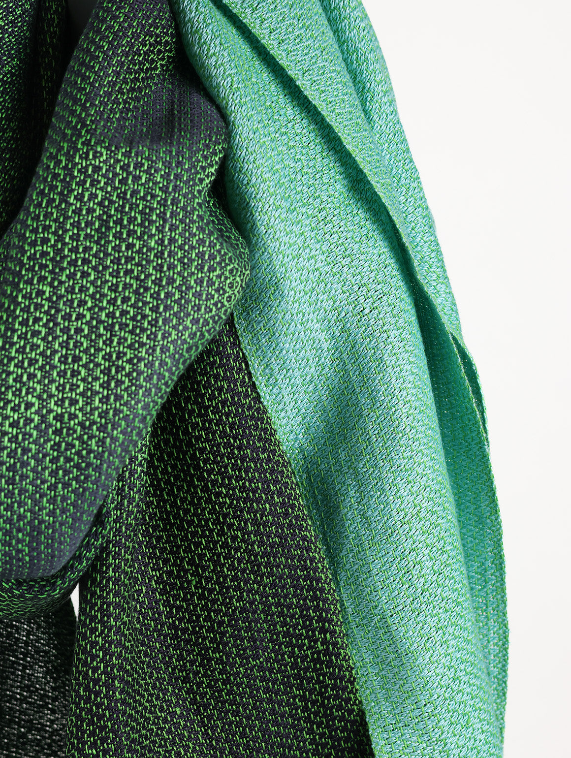 Troula Scarf - Green-Navy