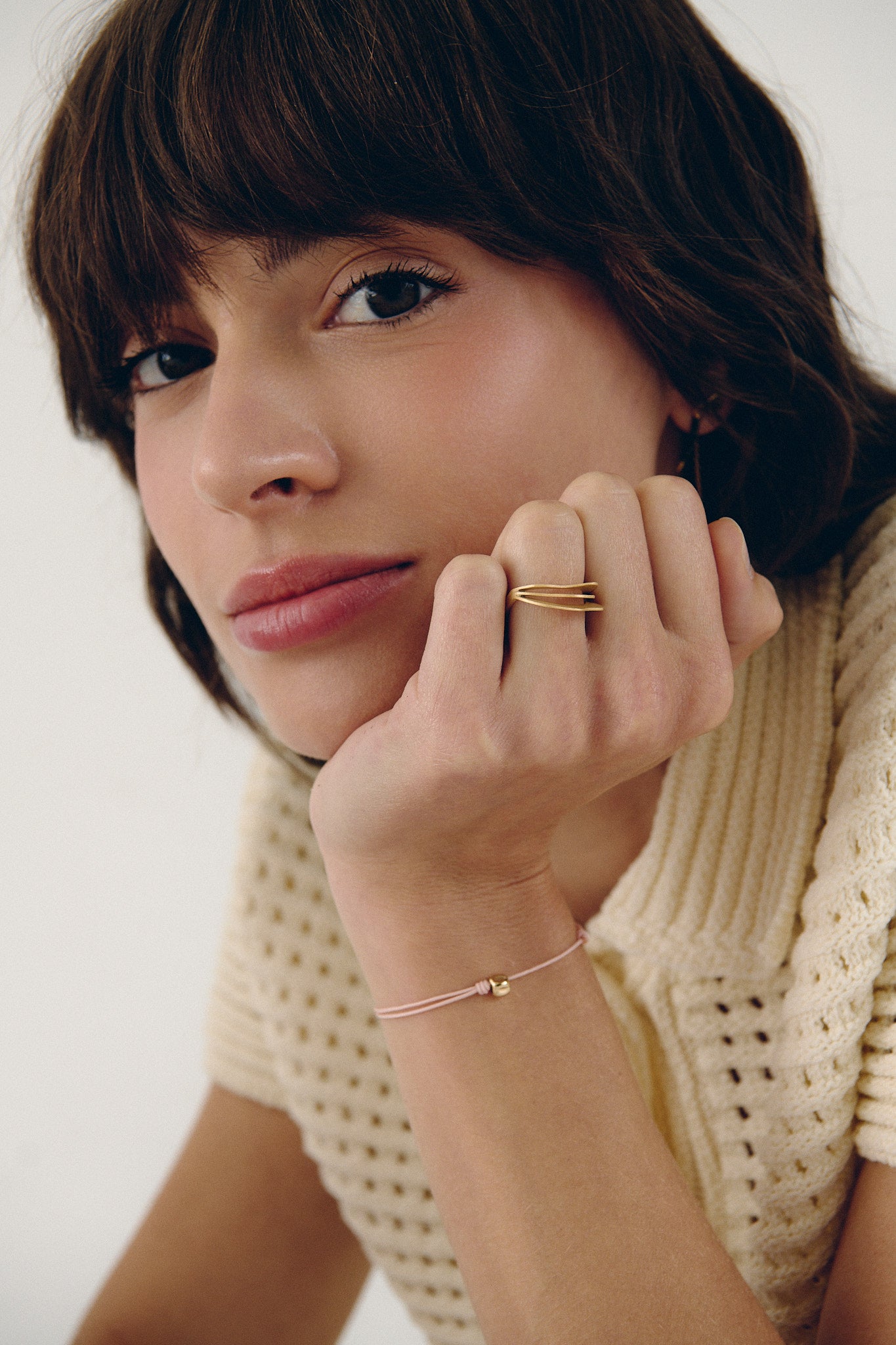 Sandra Gold Nugget Bracelet - String Magnolia