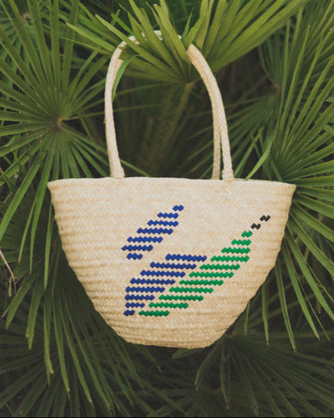 Sea Leaves Capazo Bag